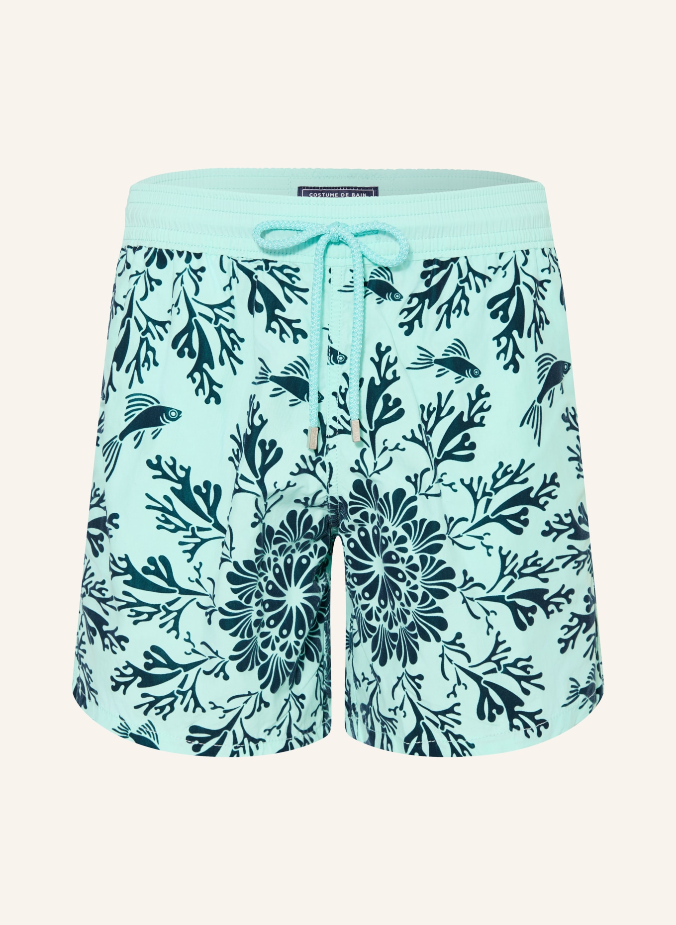 VILEBREQUIN MOOREA Swim Shorts: TURQUOISE / TEAL