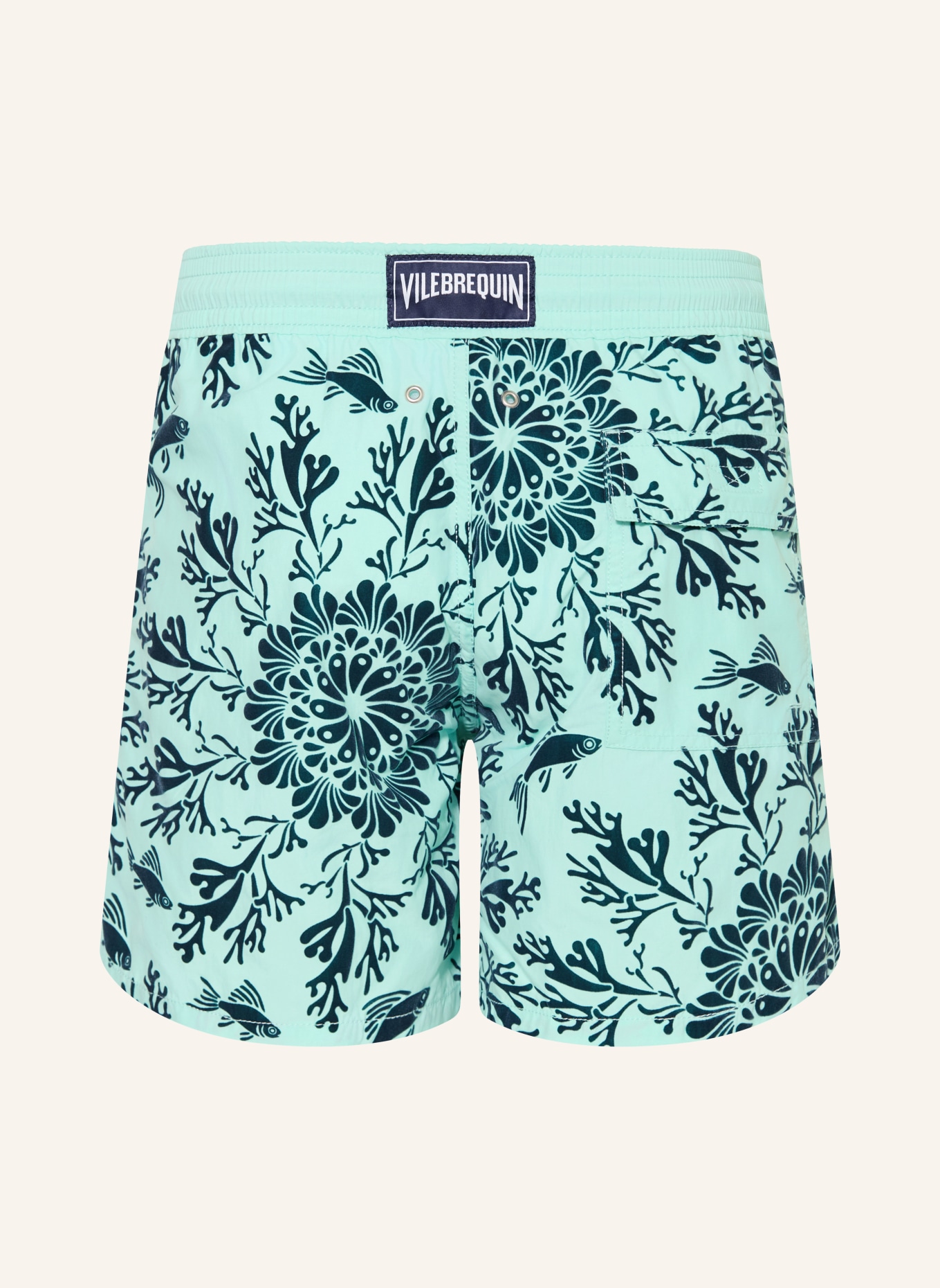 VILEBREQUIN MOOREA Swim Shorts: TURQUOISE / TEAL