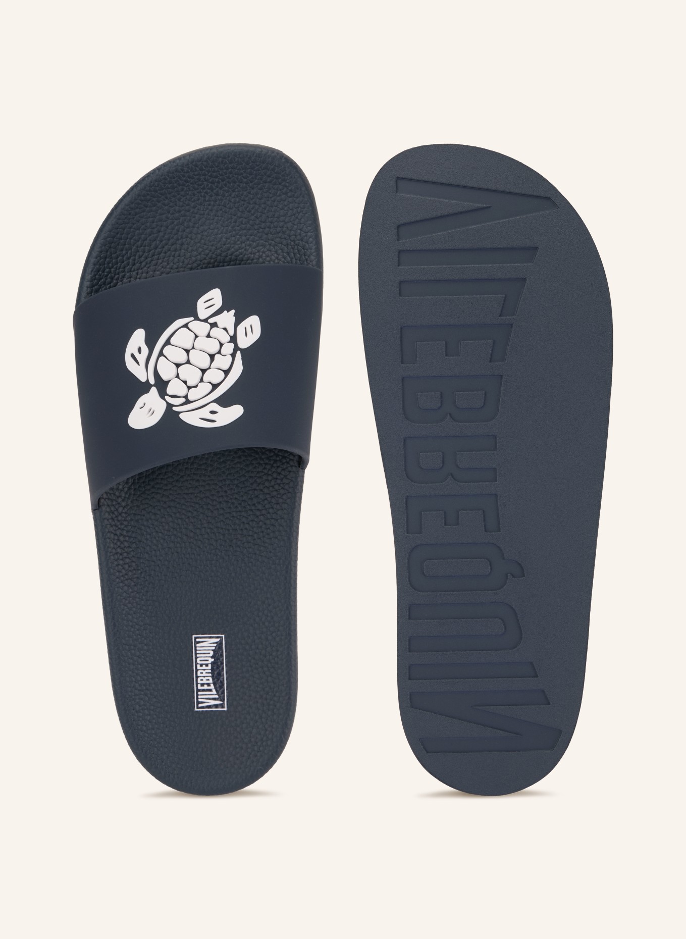 VILEBREQUIN Mules TURTLE BEACH: BLEU FONCÉ / BLANC