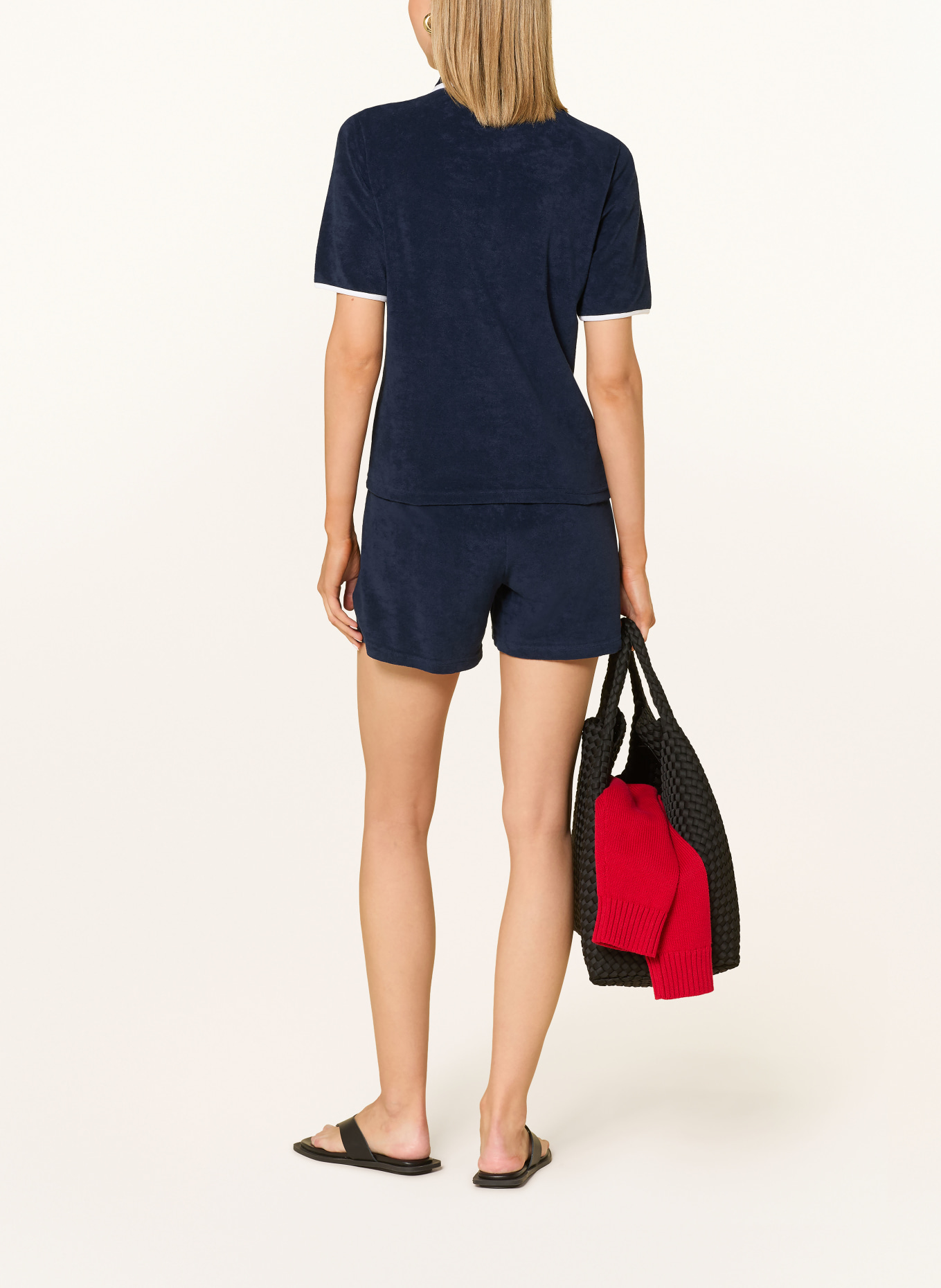 VILEBREQUIN Short en tissu éponge LIONA: BLEU FONCÉ