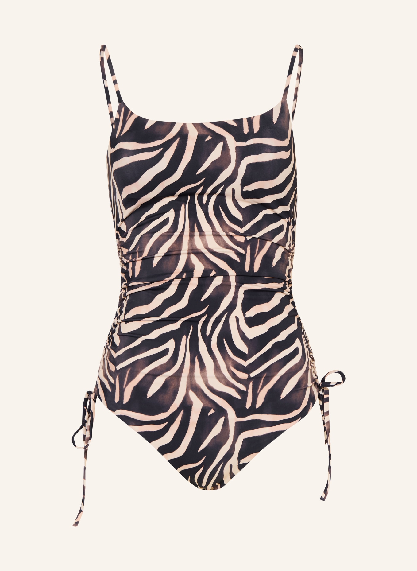 HUGO Maillot de bain FANCY: NOIR / ROSE CLAIR