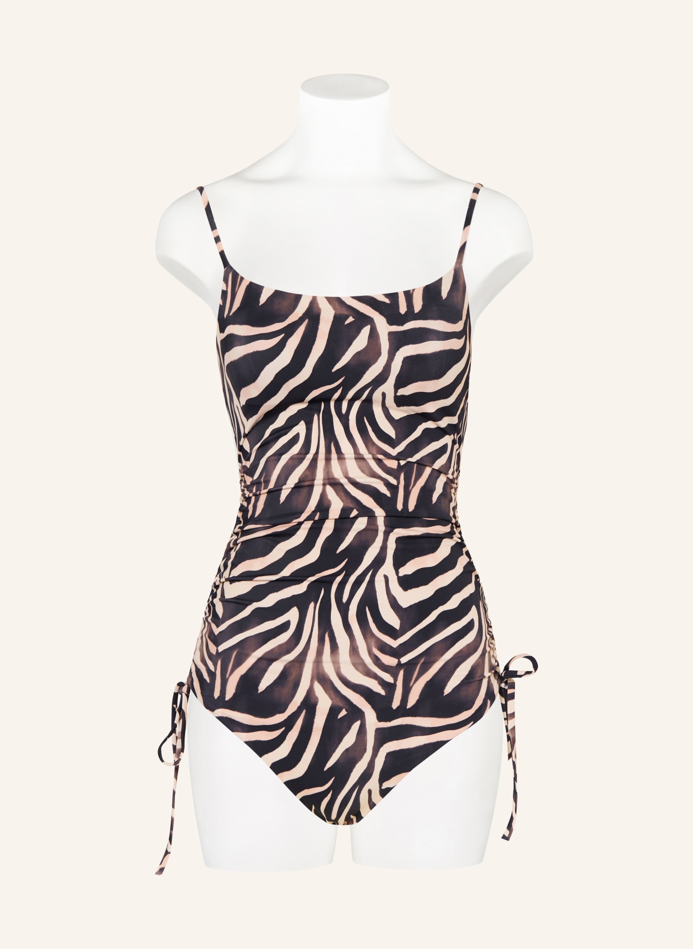 HUGO Maillot de bain FANCY: NOIR / ROSE CLAIR