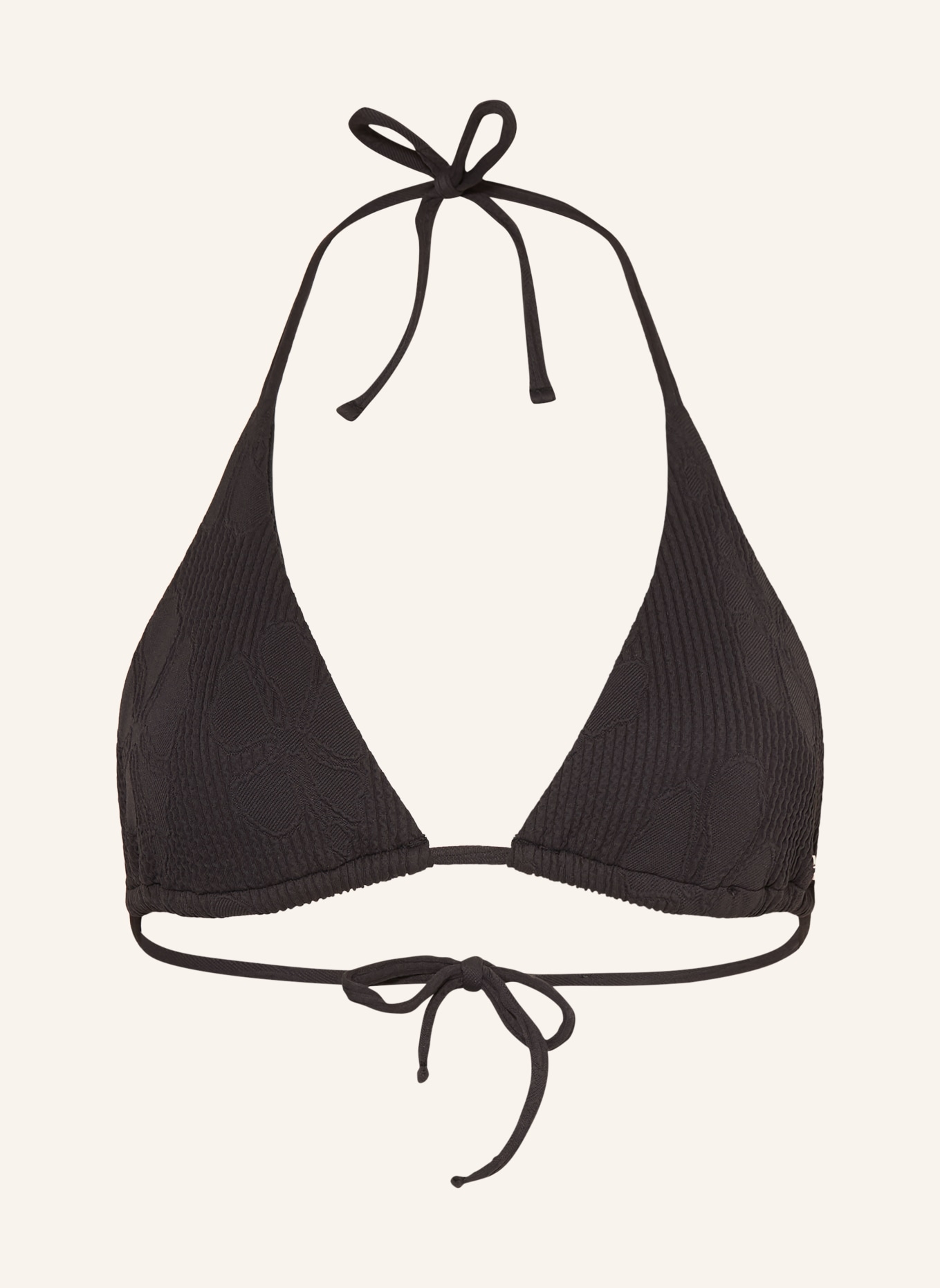 HUGO Haut de bikini triangle TROPI: NOIR