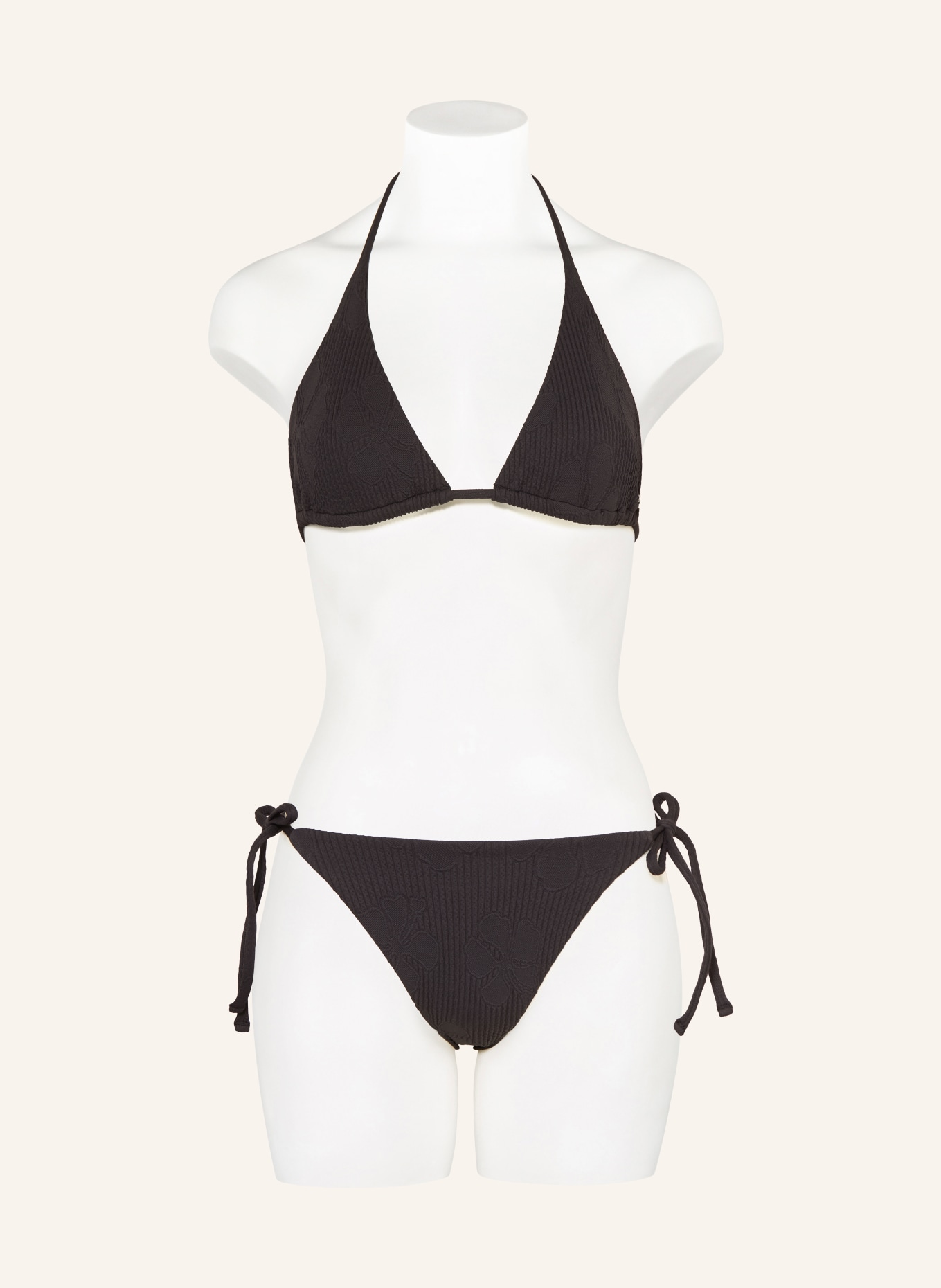 HUGO Haut de bikini triangle TROPI: NOIR