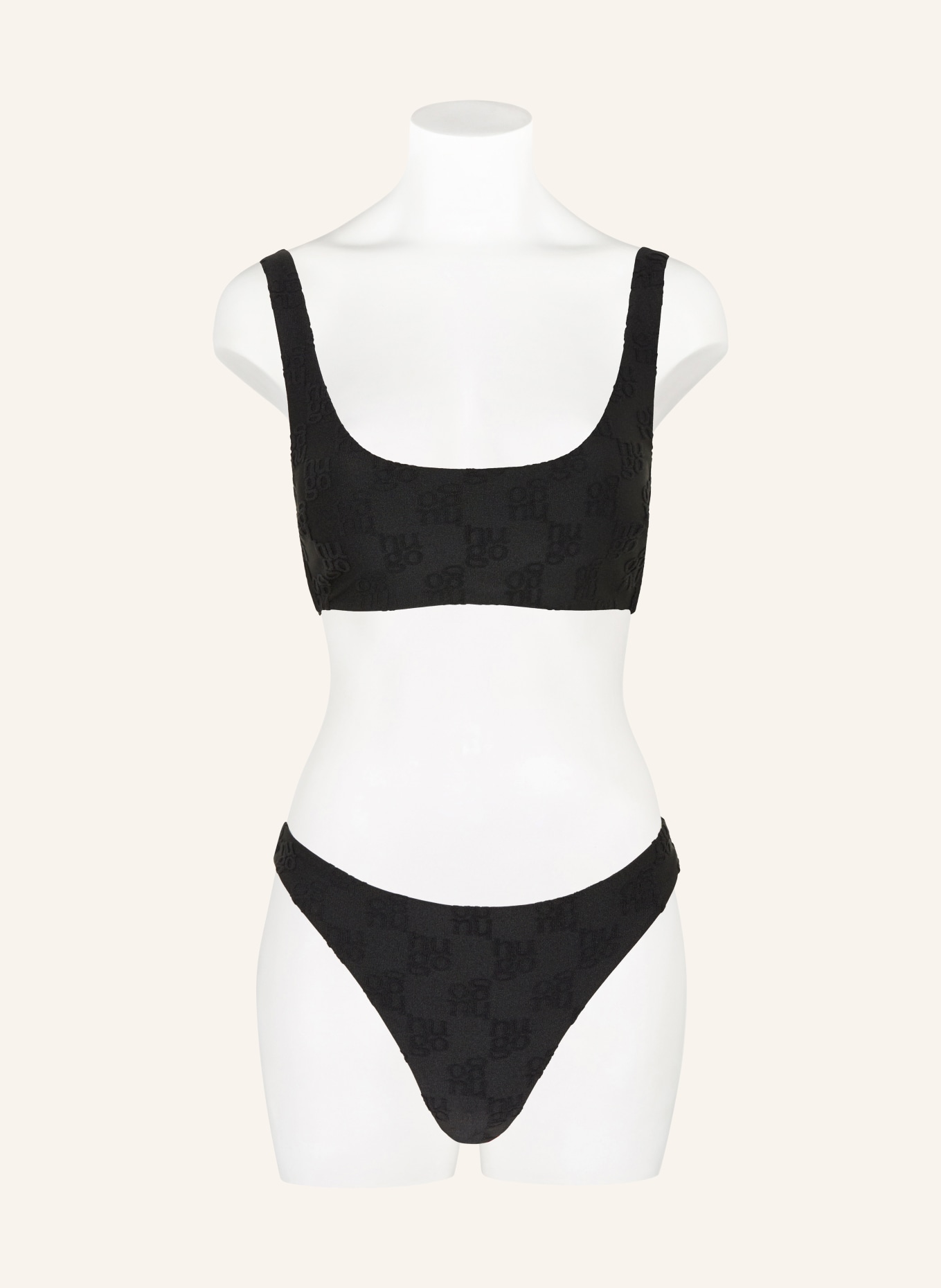 HUGO TERRY Brazilian Bikini Bottoms: BLACK