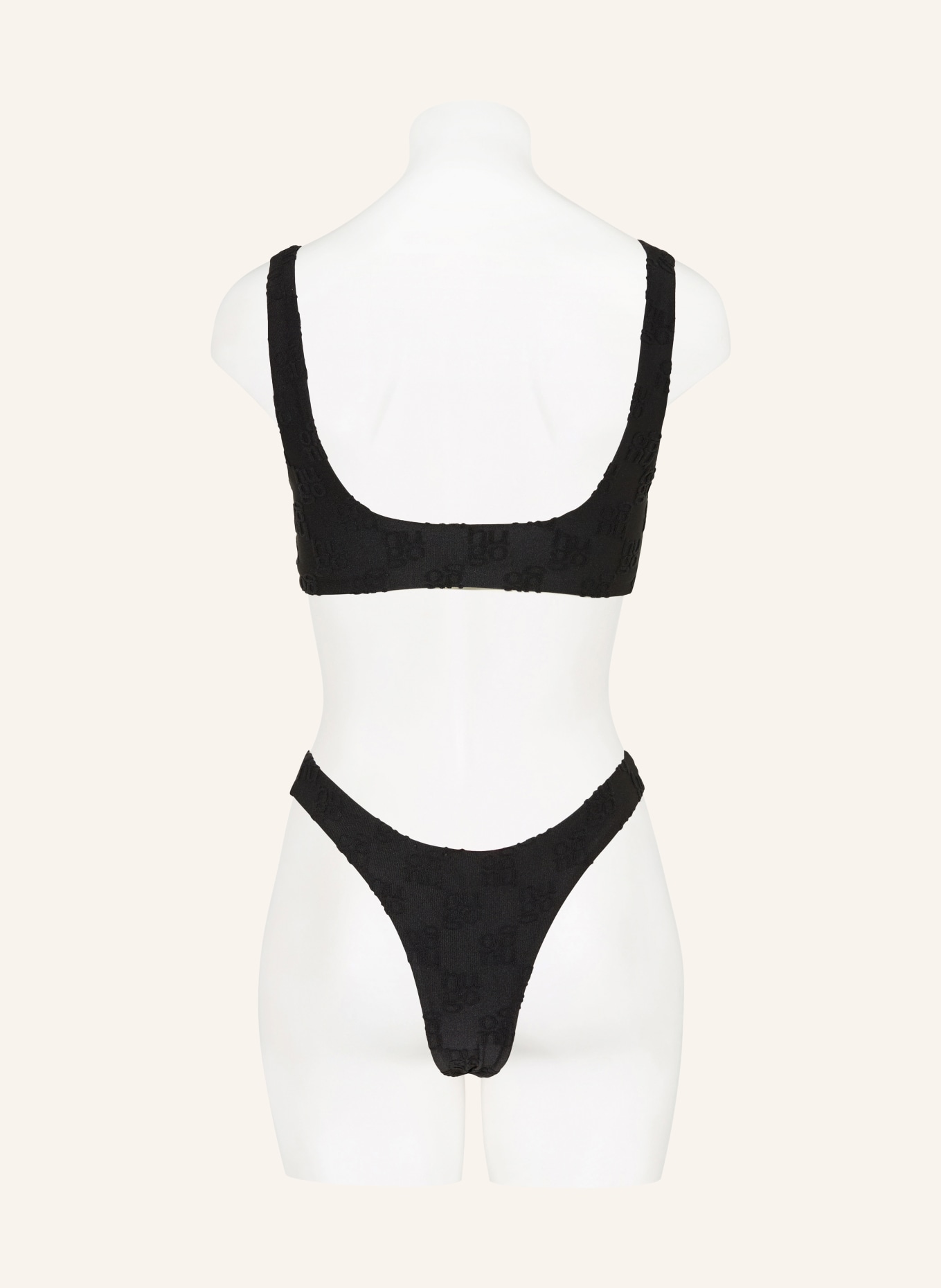 HUGO TERRY Brazilian Bikini Bottoms: BLACK