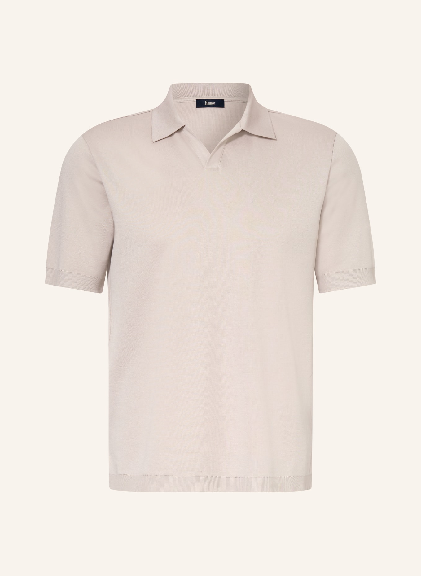 HERNO Knit polo shirt: LIGHT GRAY