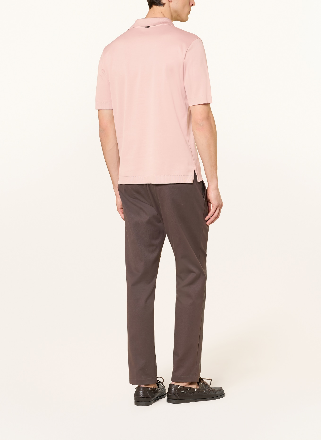 HERNO Knit polo shirt: DUSKY PINK