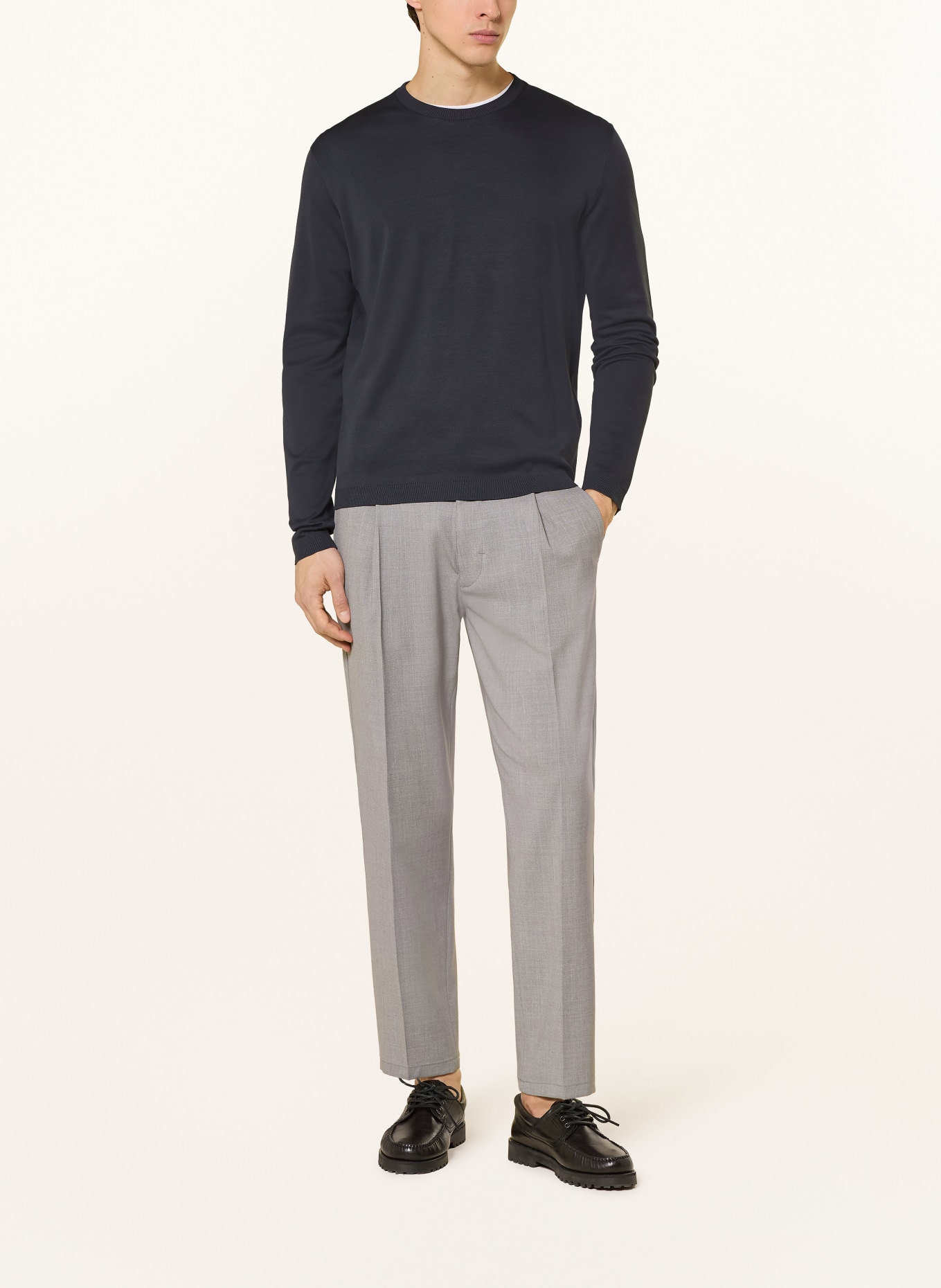 HERNO svetr: TMAVĚ MODRÁ