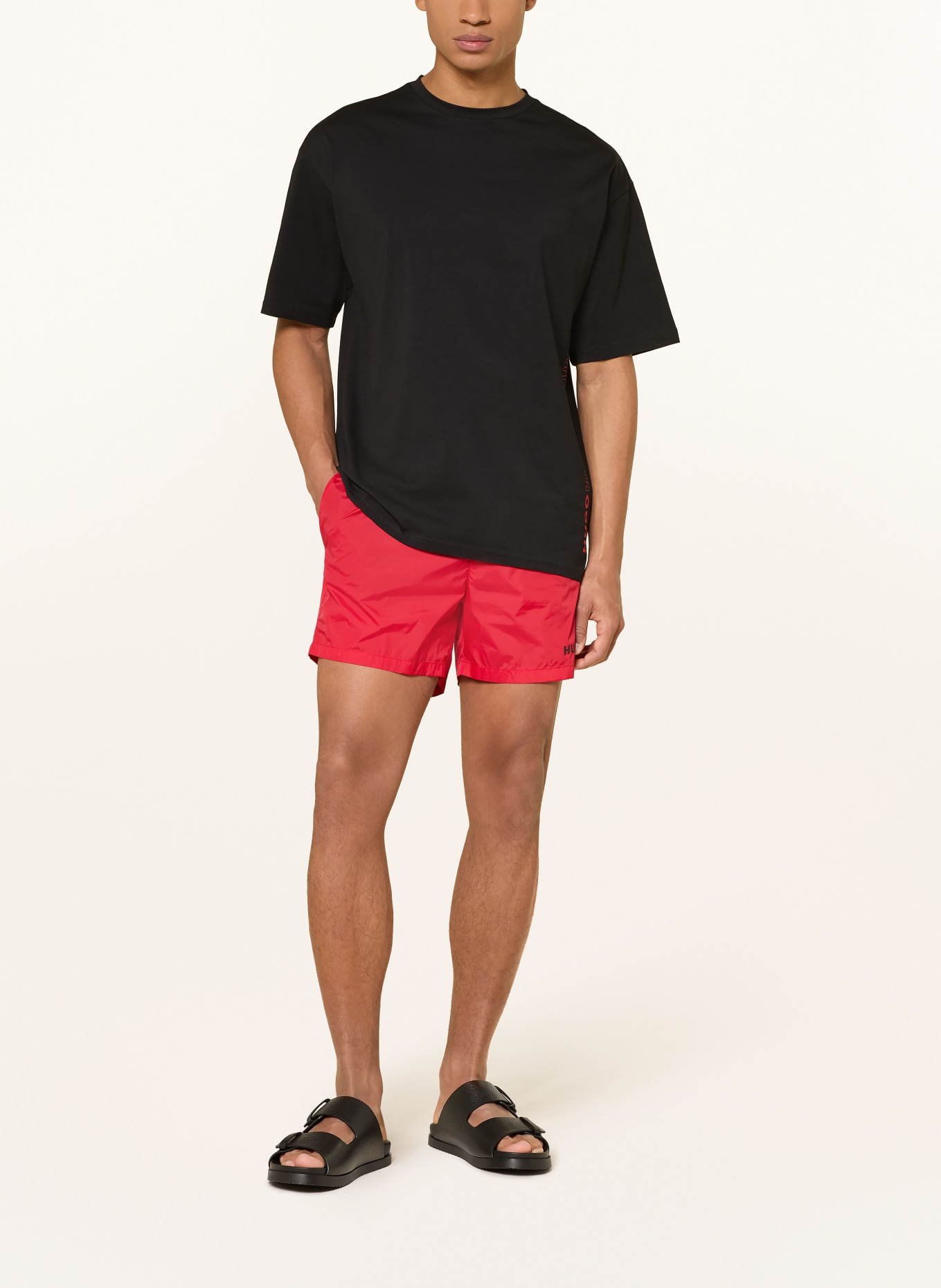 HUGO TIKI T-shirt: BLACK