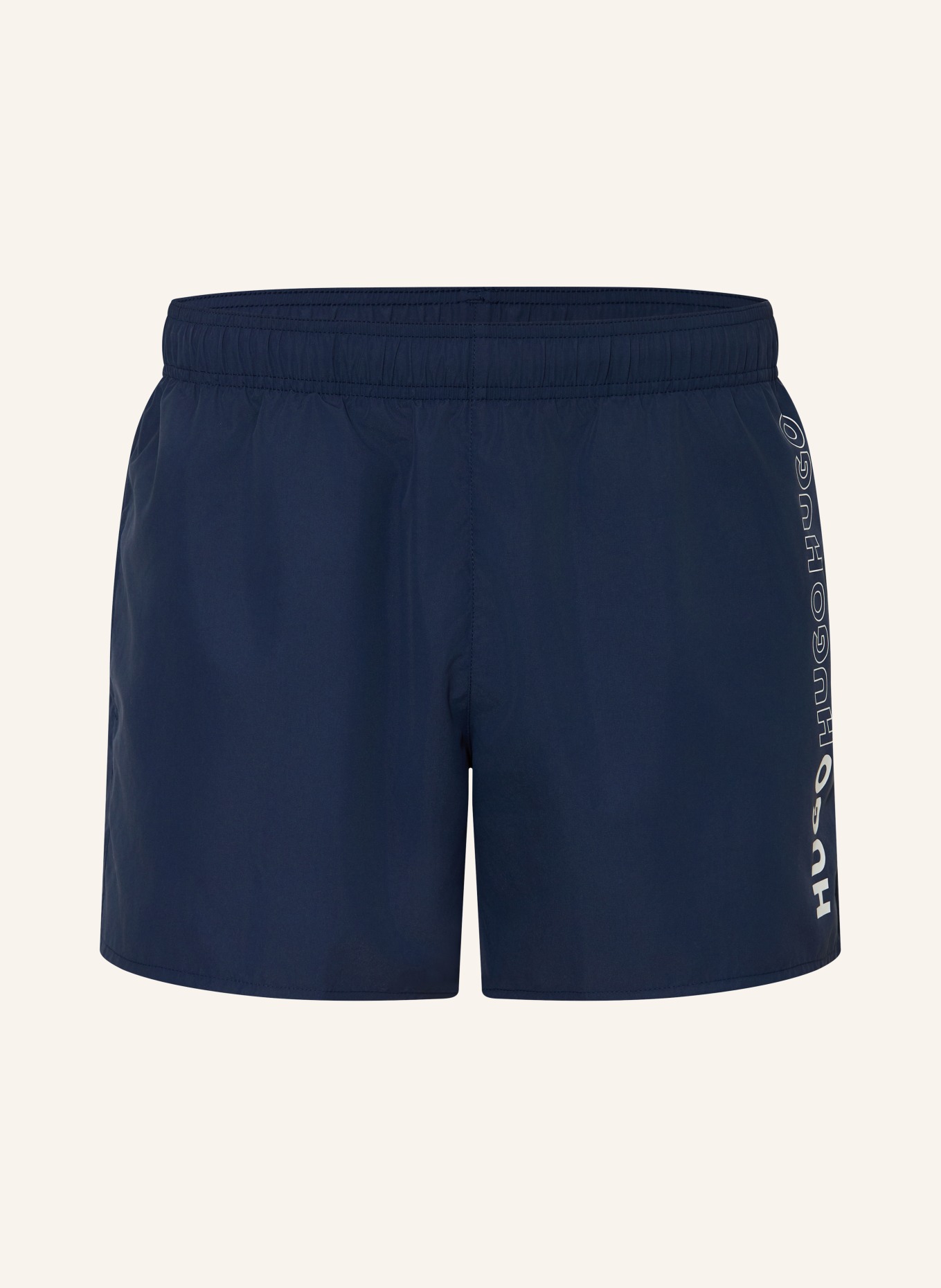 HUGO Short de bain TIKI: BLEU FONCÉ / BLANC