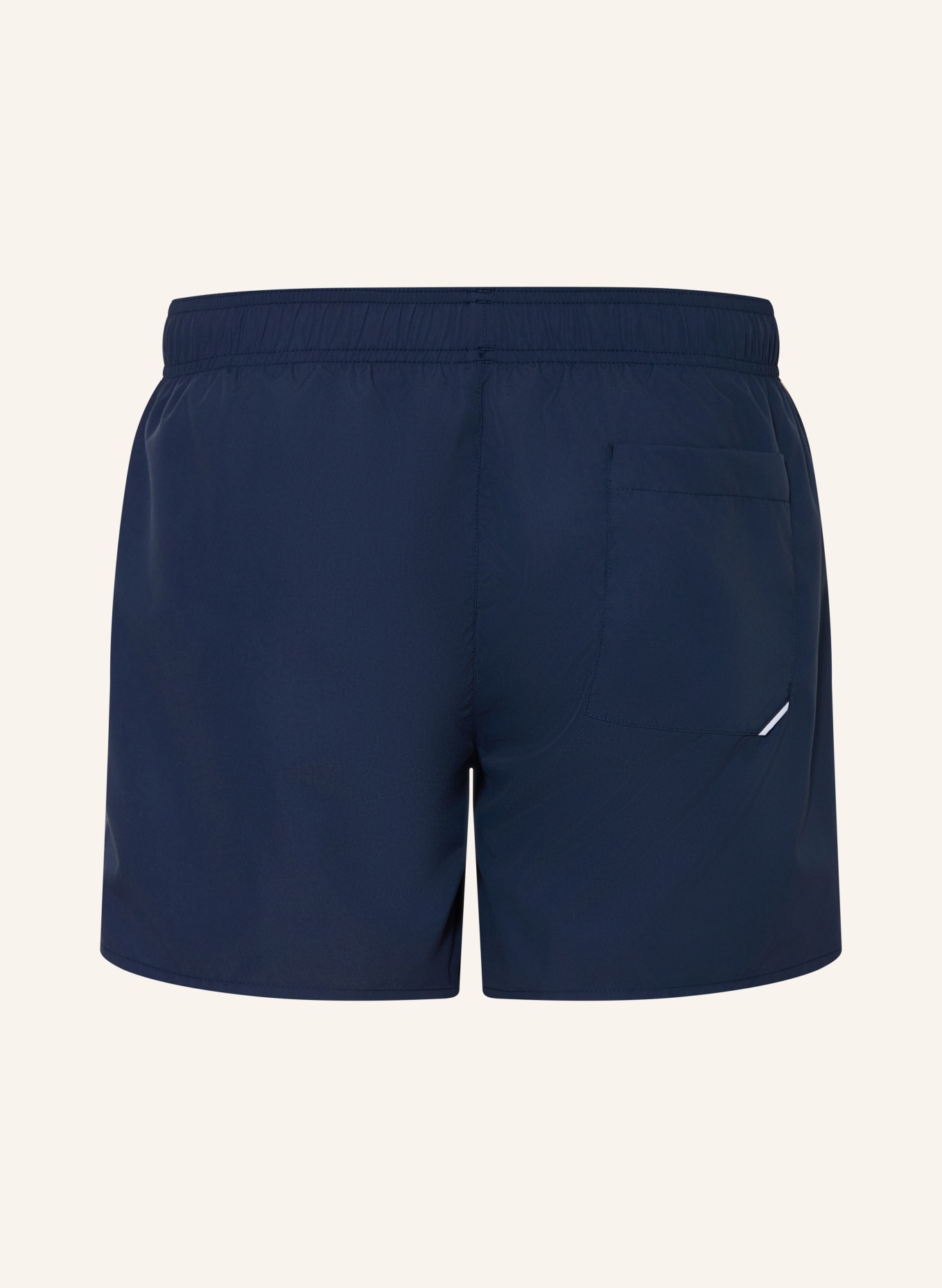 HUGO Short de bain TIKI: BLEU FONCÉ / BLANC