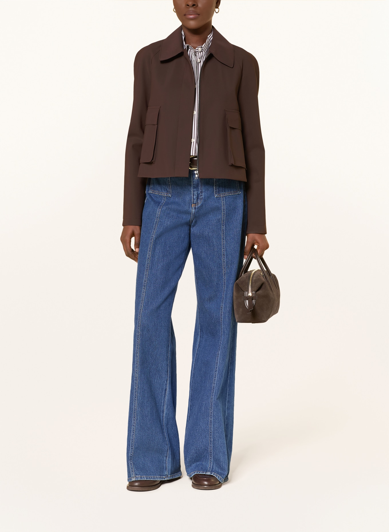 HARRIS WHARF LONDON Kurtka: CIEMNOBRĄZOWY