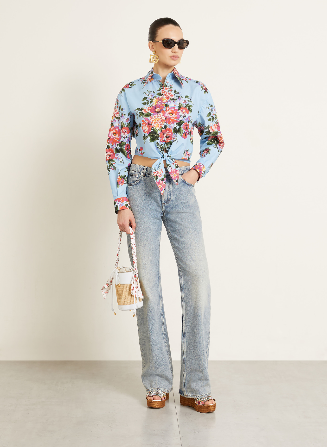 DOLCE & GABBANA Tas CAPRI: CAMEL / GOUD / CRÈME