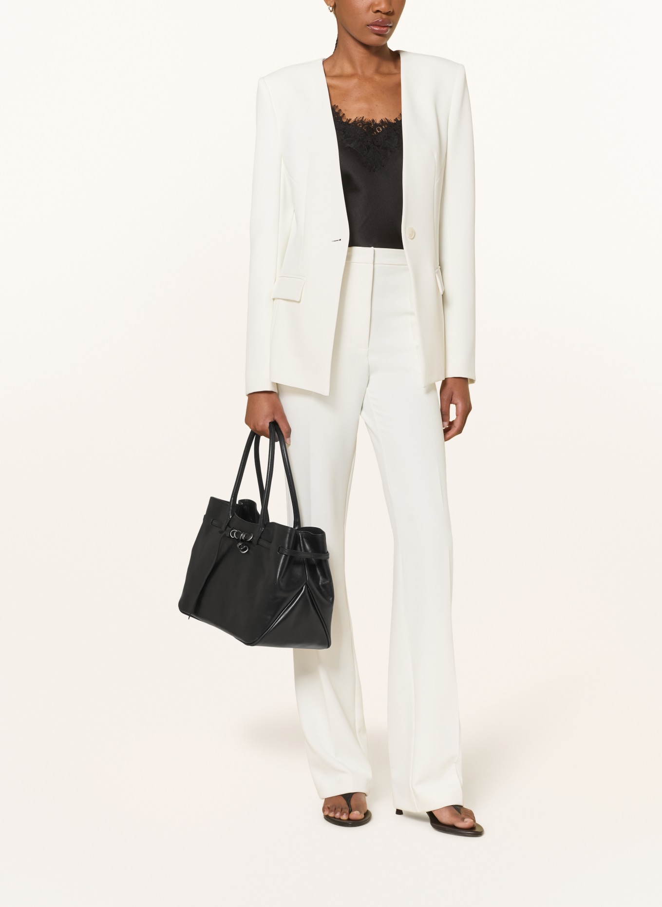 MARGE SHERWOOD Sac à main GRANDMA USED BAG: NOIR / ARGENT