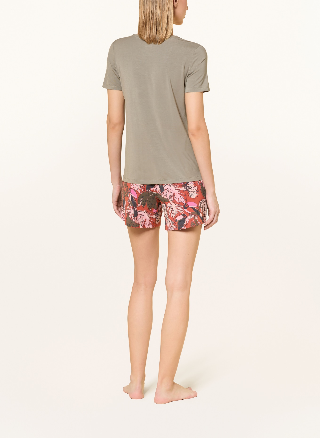 SCHIESSER Schlafshirt MIX+RELAX: KHAKI