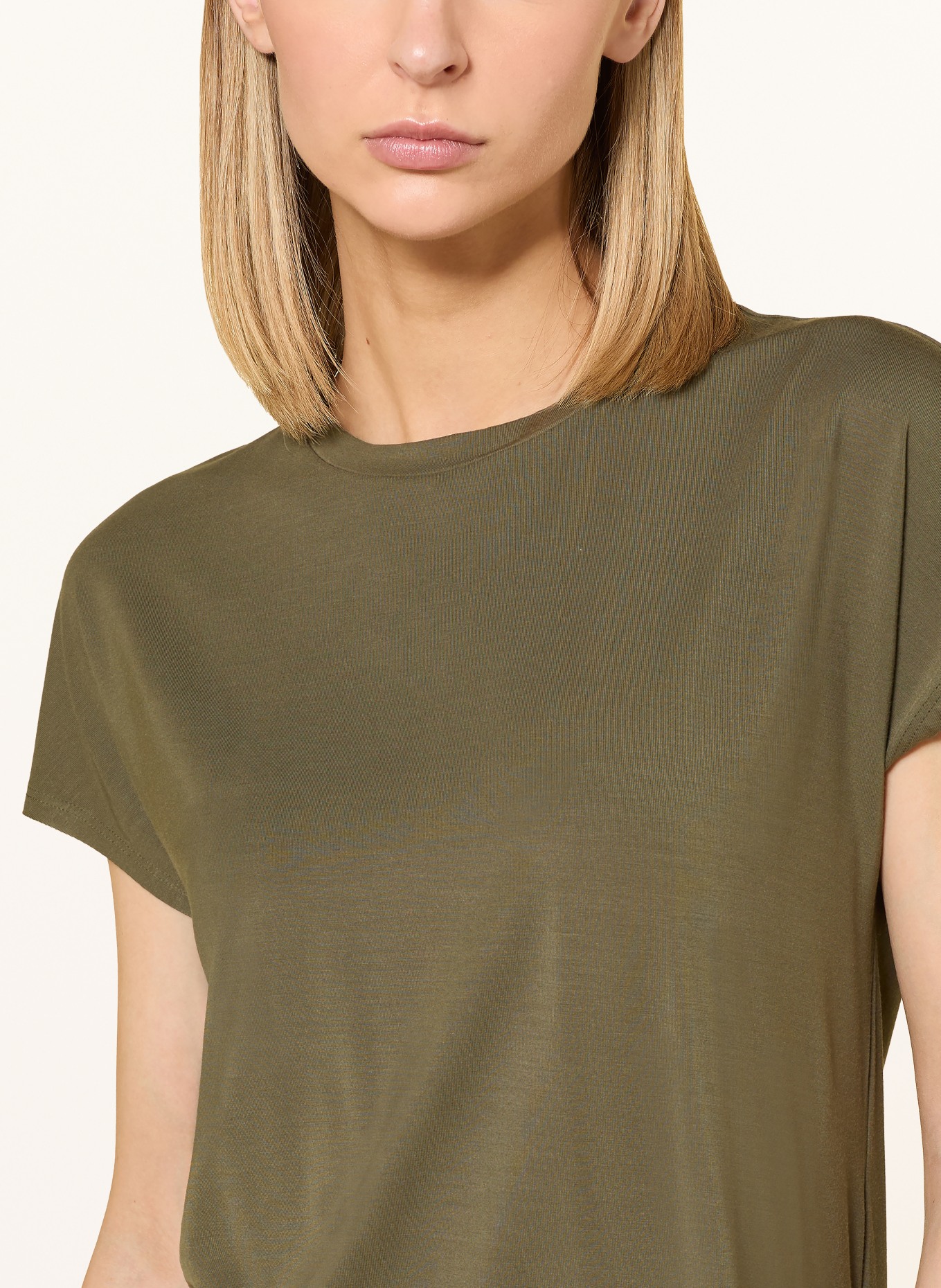 SCHIESSER Schlafshirt: OLIV