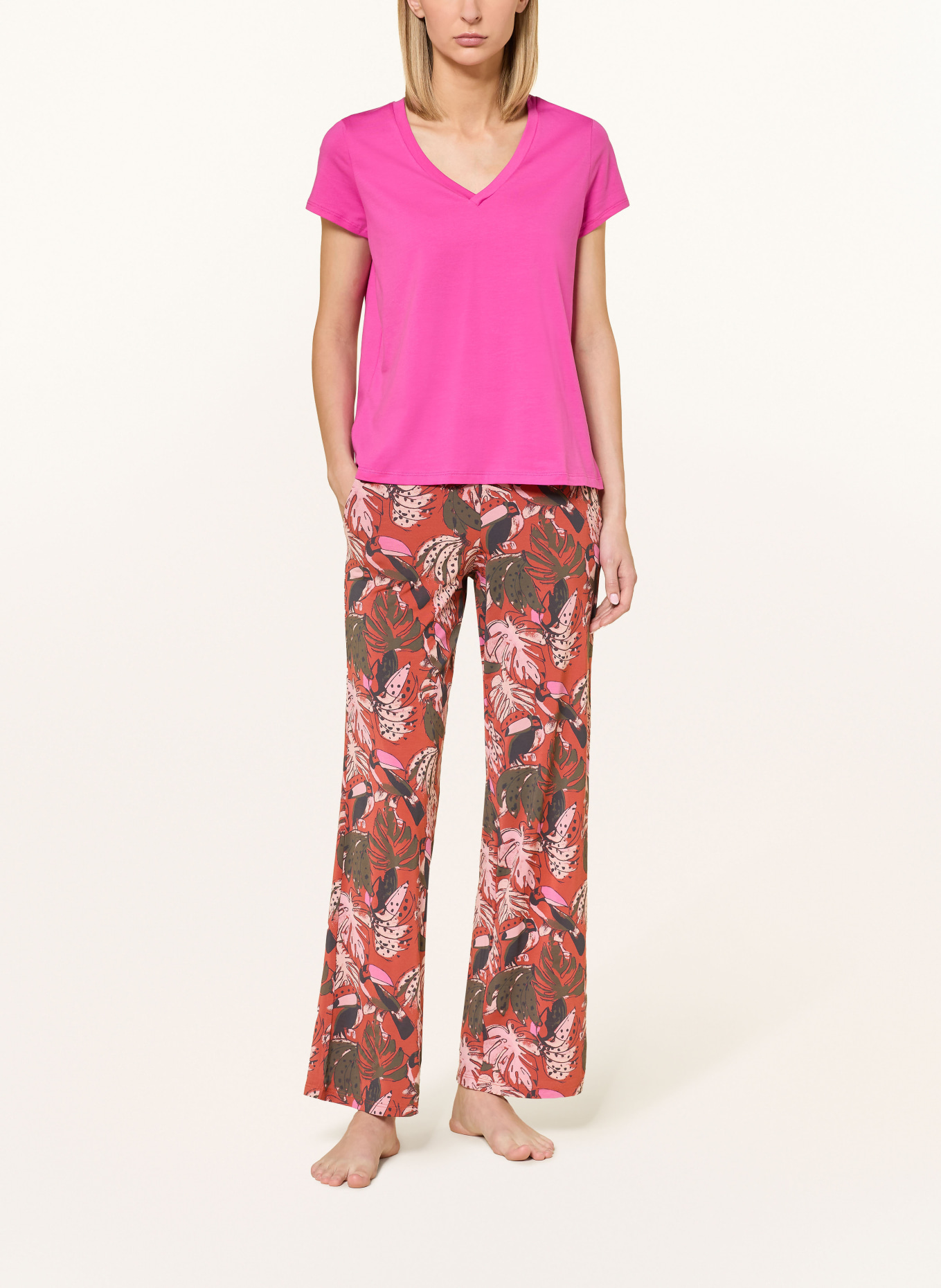 SCHIESSER Schlafshirt MIX+RELAX: PINK