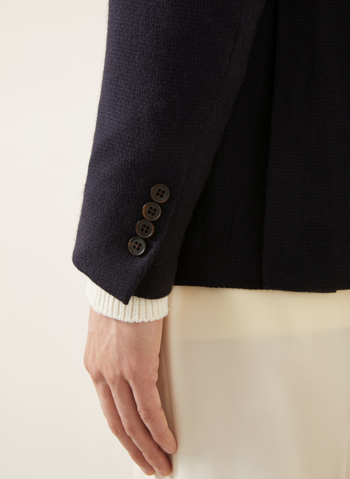 RALPH LAUREN PURPLE LABEL Cashmere-Sakko Slim Fit: DUNKELBLAU