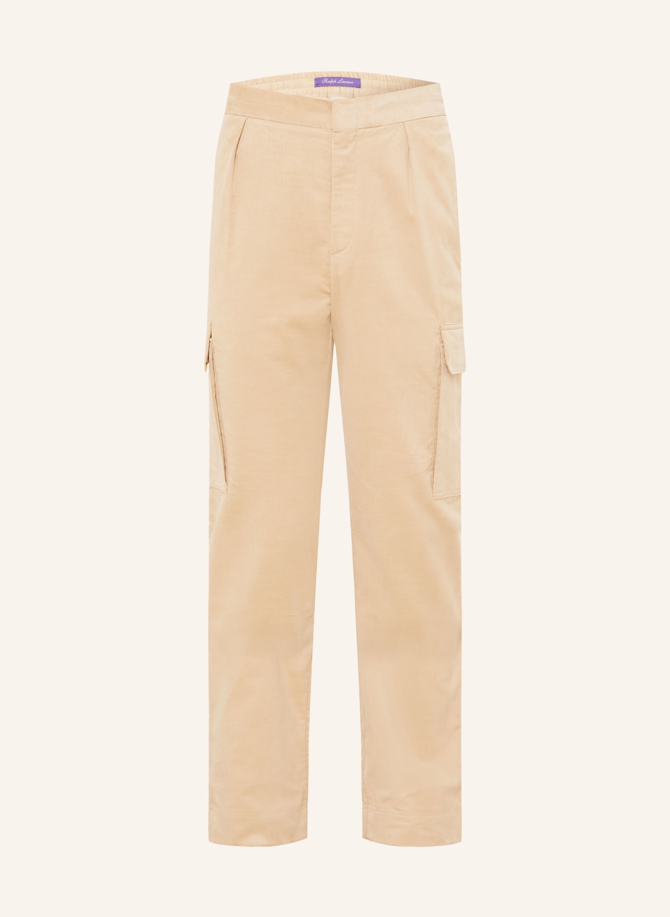 RALPH LAUREN PURPLE LABEL Cargohose Slim Fit aus Cord: HELLBRAUN