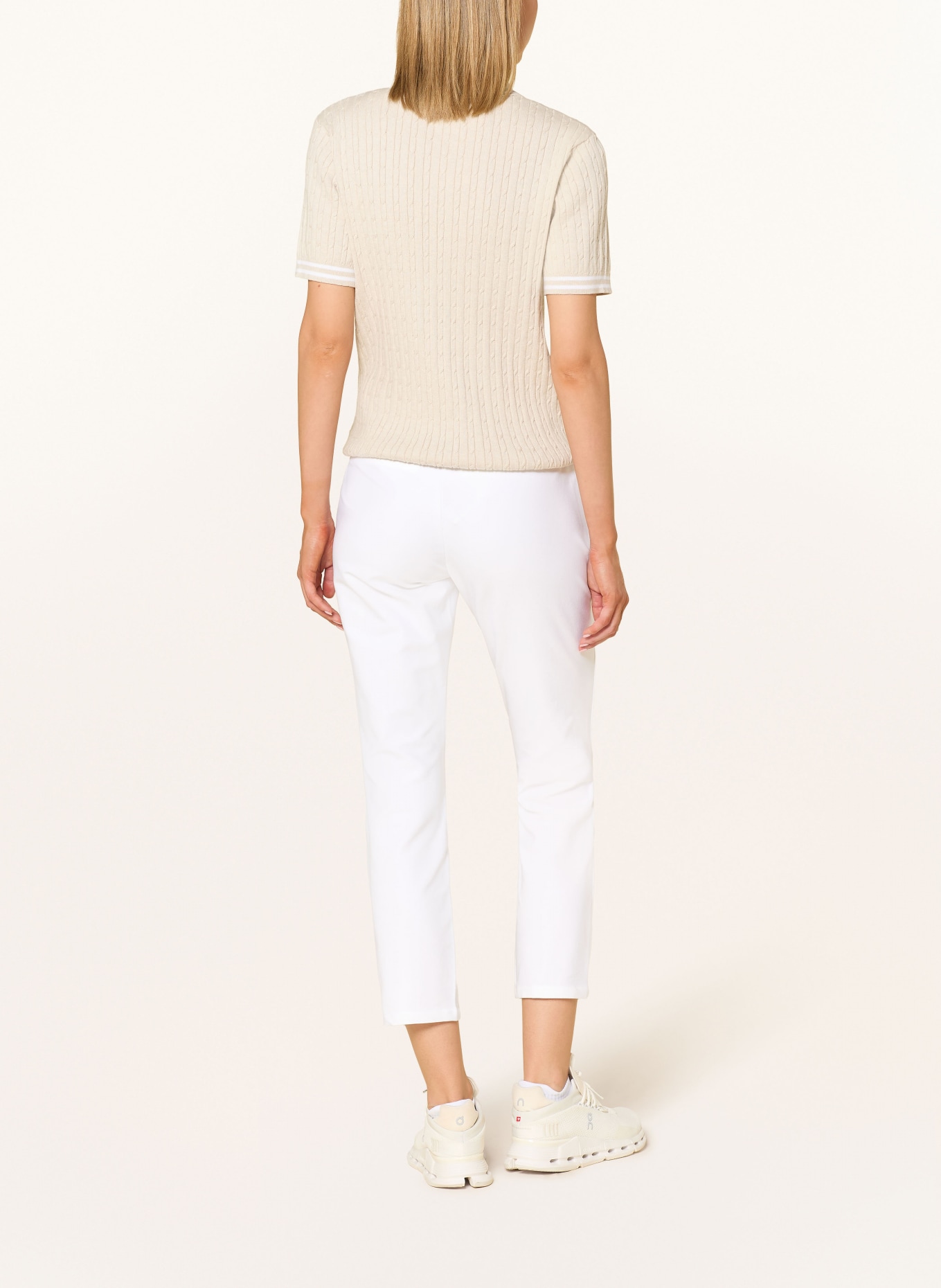 RÖHNISCH Pantalon de golf CLUBHOUSE HIGHWATER SLACKS: BLANC