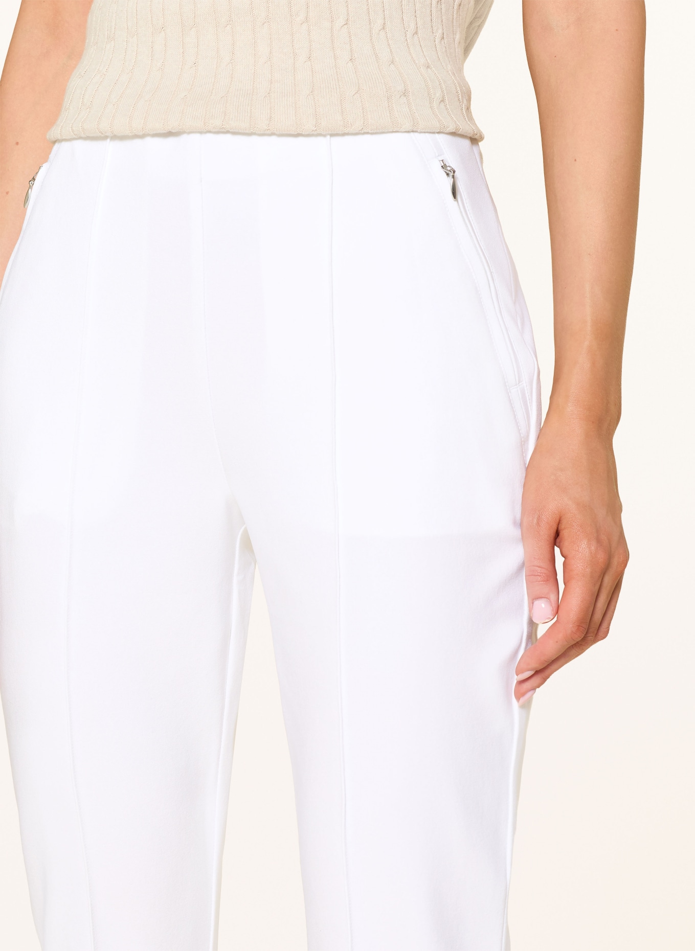 RÖHNISCH Pantalon de golf CLUBHOUSE HIGHWATER SLACKS: BLANC