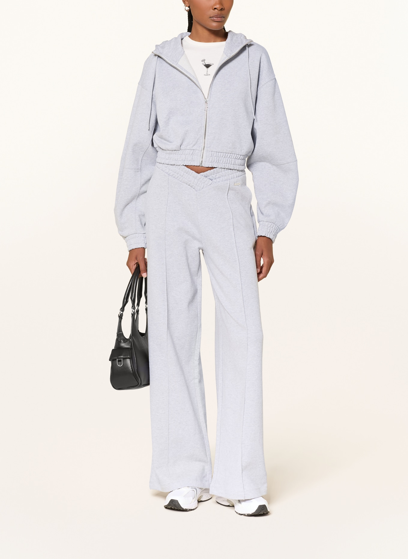 HUGO Veste molletonnée DOLPIE: GRIS CLAIR