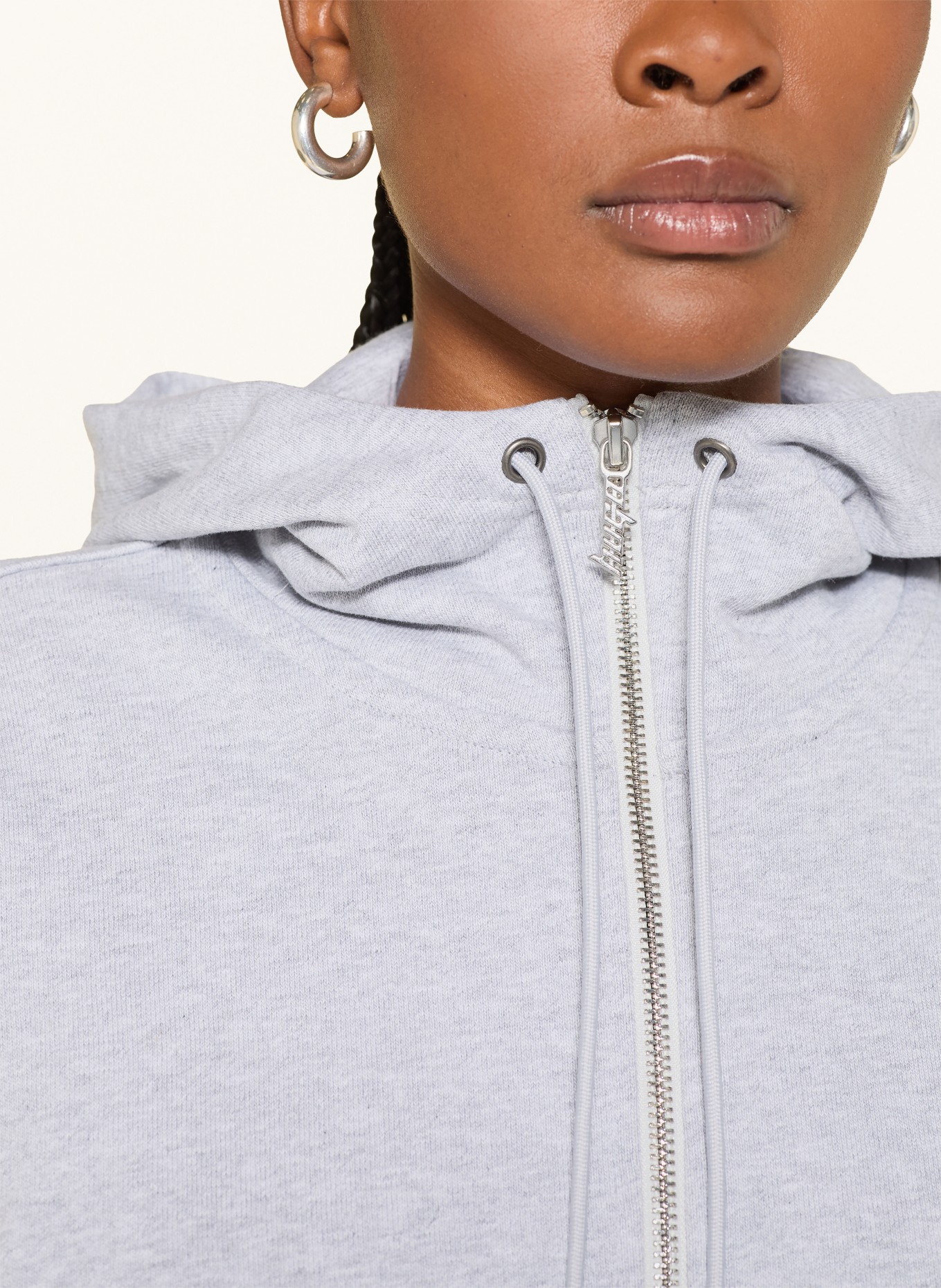 HUGO Veste molletonnée DOLPIE: GRIS CLAIR