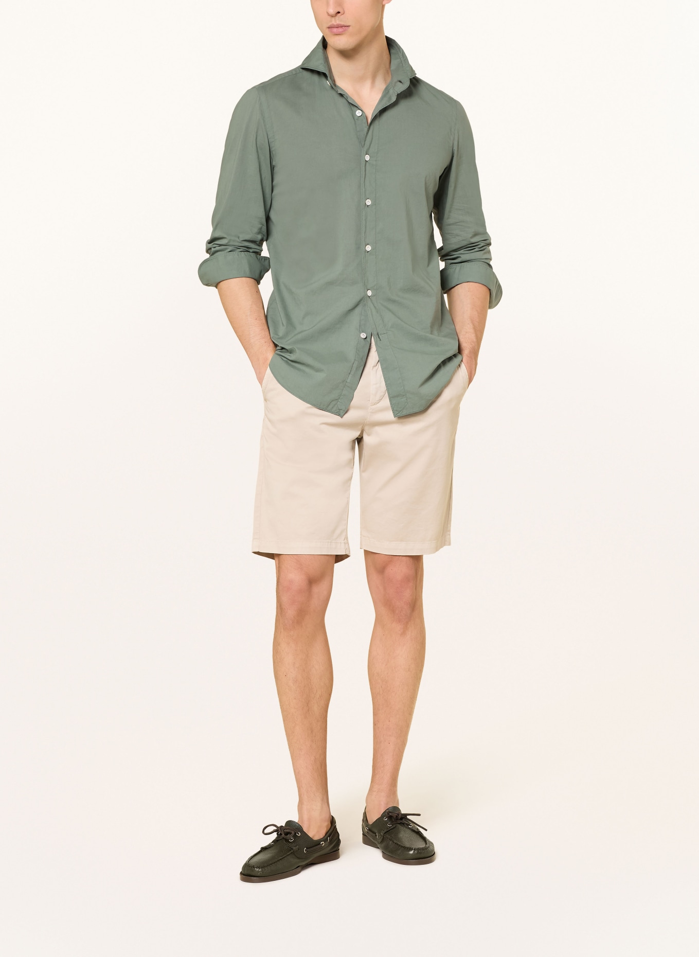 FINAMORE 1925 Koszula TOKYO SERGIO Slim Fit: OLIWKOWY