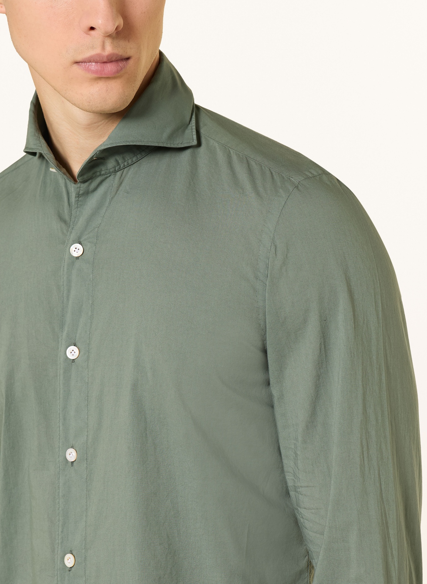 FINAMORE 1925 Koszula TOKYO SERGIO Slim Fit: OLIWKOWY