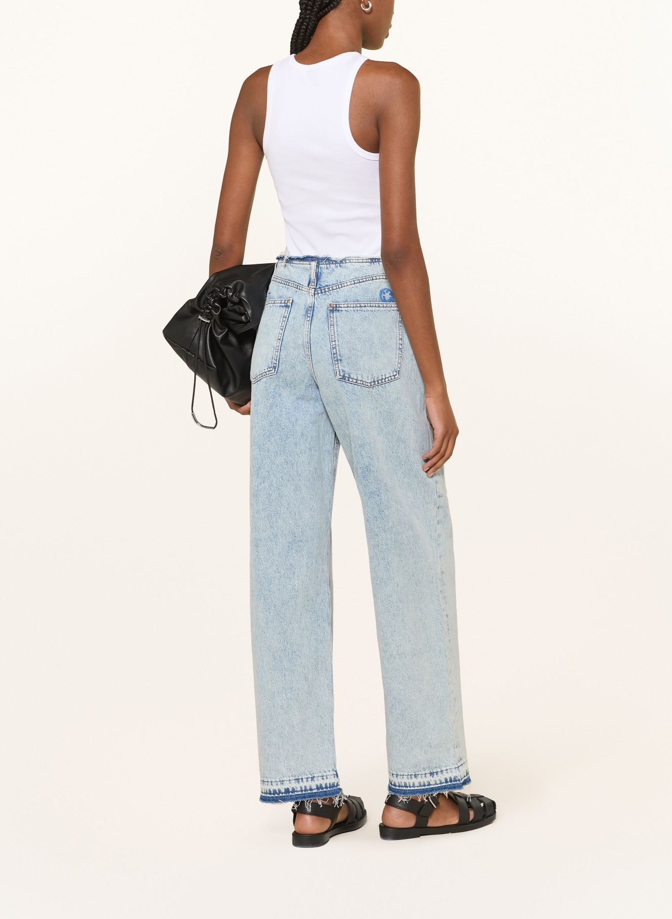 HUGO Top DIMARTINI: WEISS / LILA / GRÜN