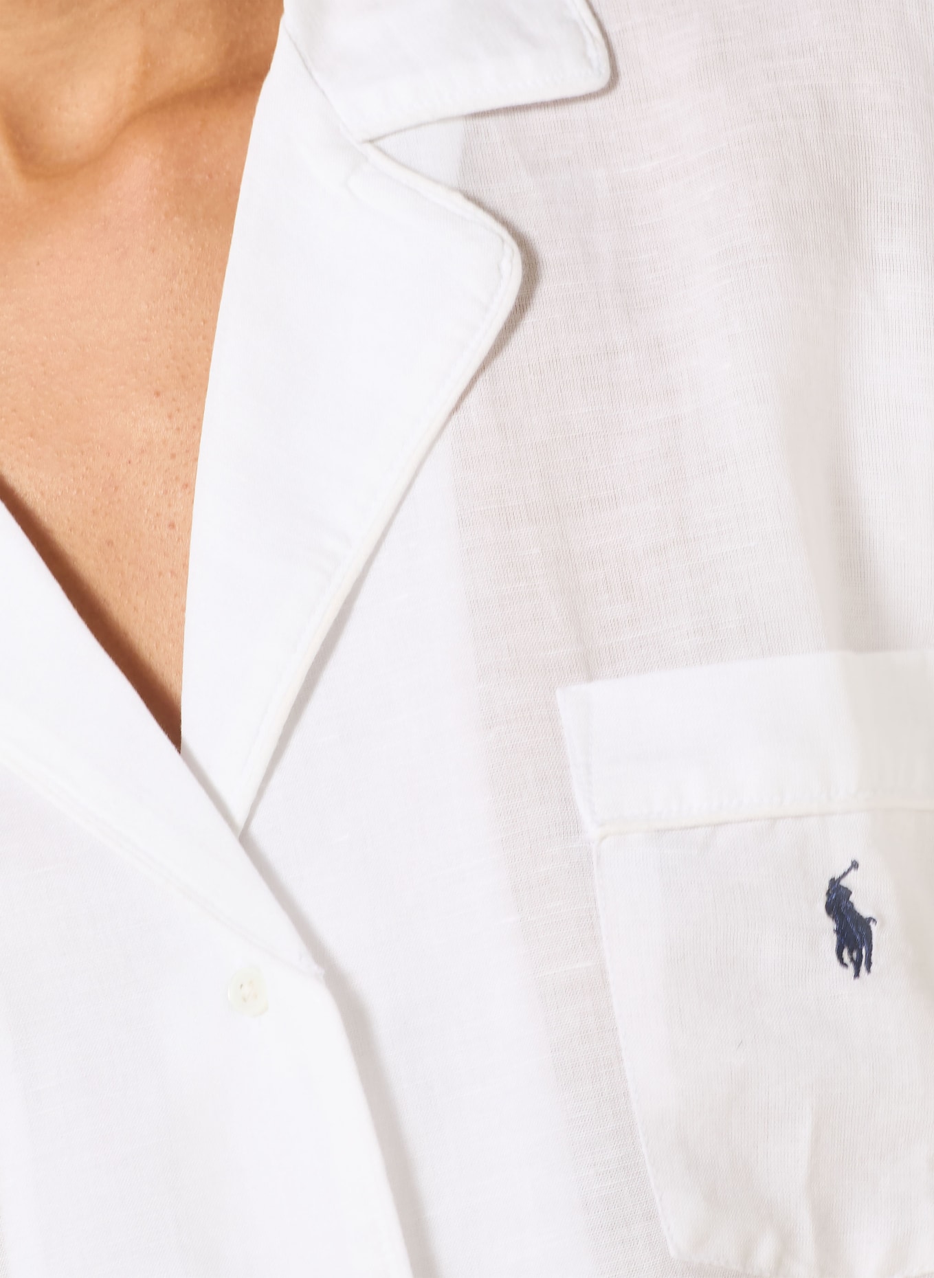 POLO RALPH LAUREN Shorty-Schlafanzug mit Leinen: WEISS