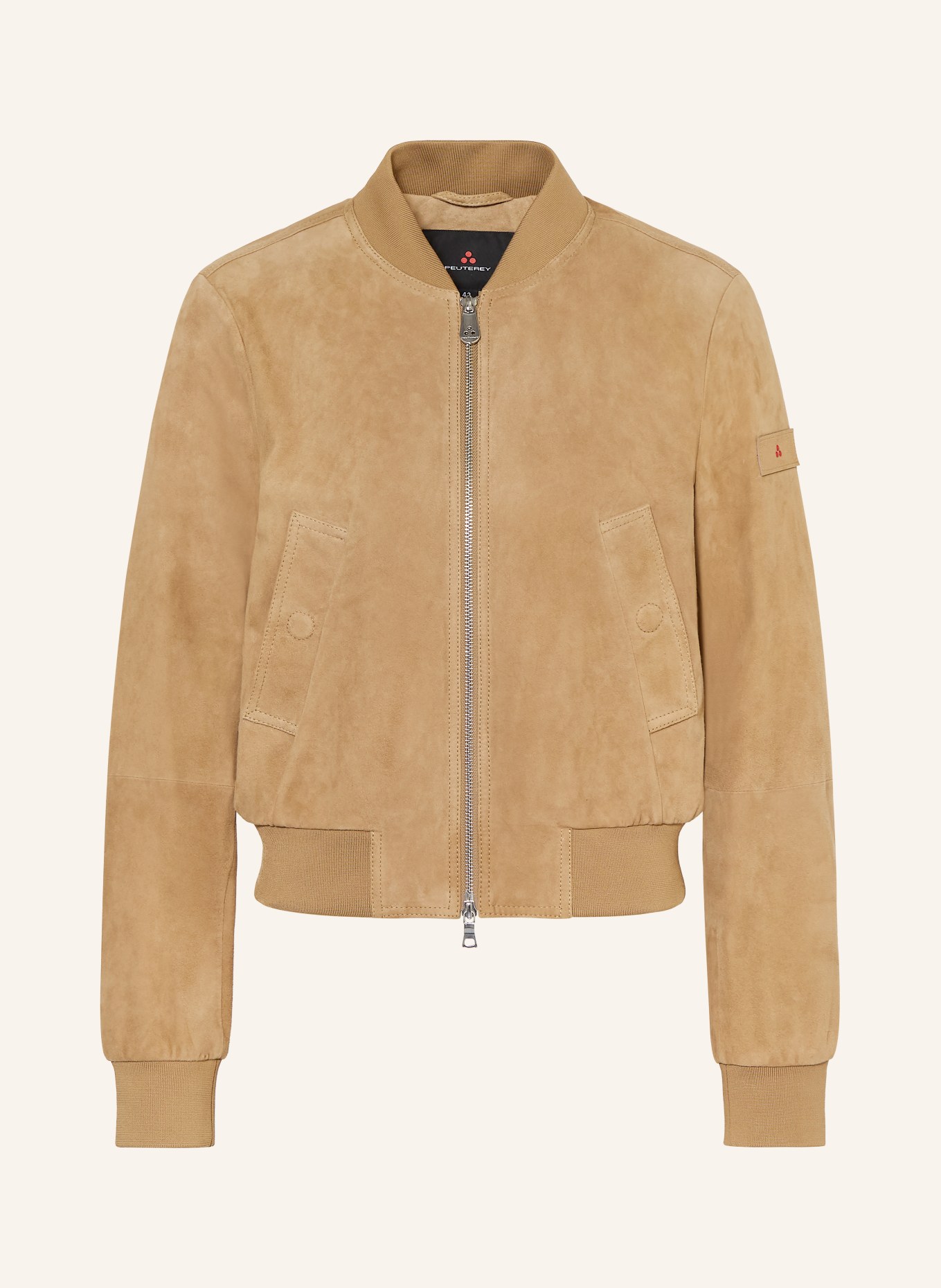 PEUTEREY Kožená bunda CHOISYA: VELBLOUDÍ