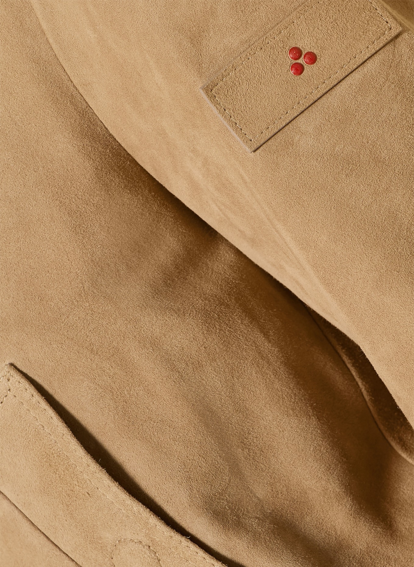 PEUTEREY Kožená bunda CHOISYA: VELBLOUDÍ