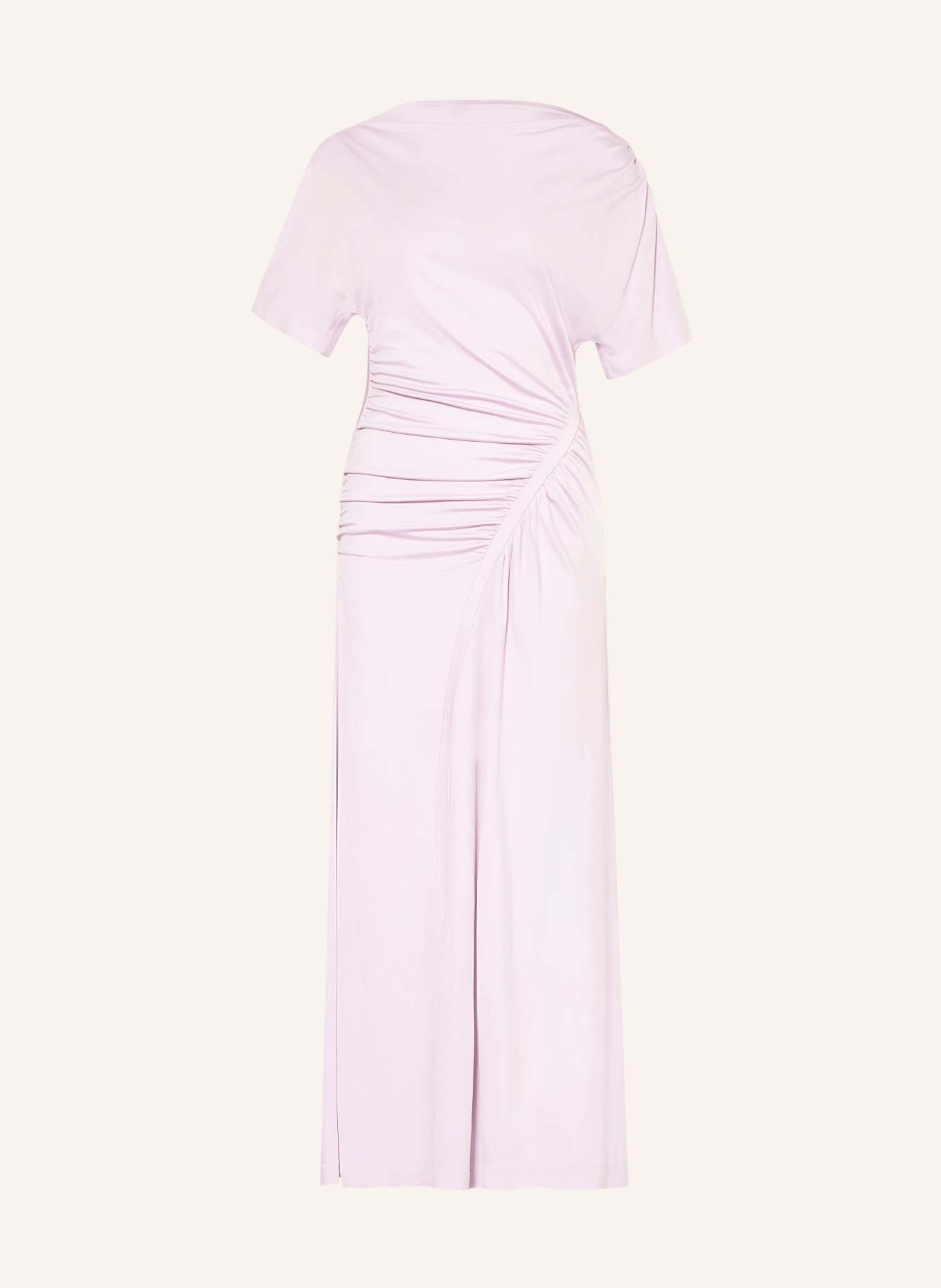 BOSS Satynowa sukienka: JASNOFIOLETOWY