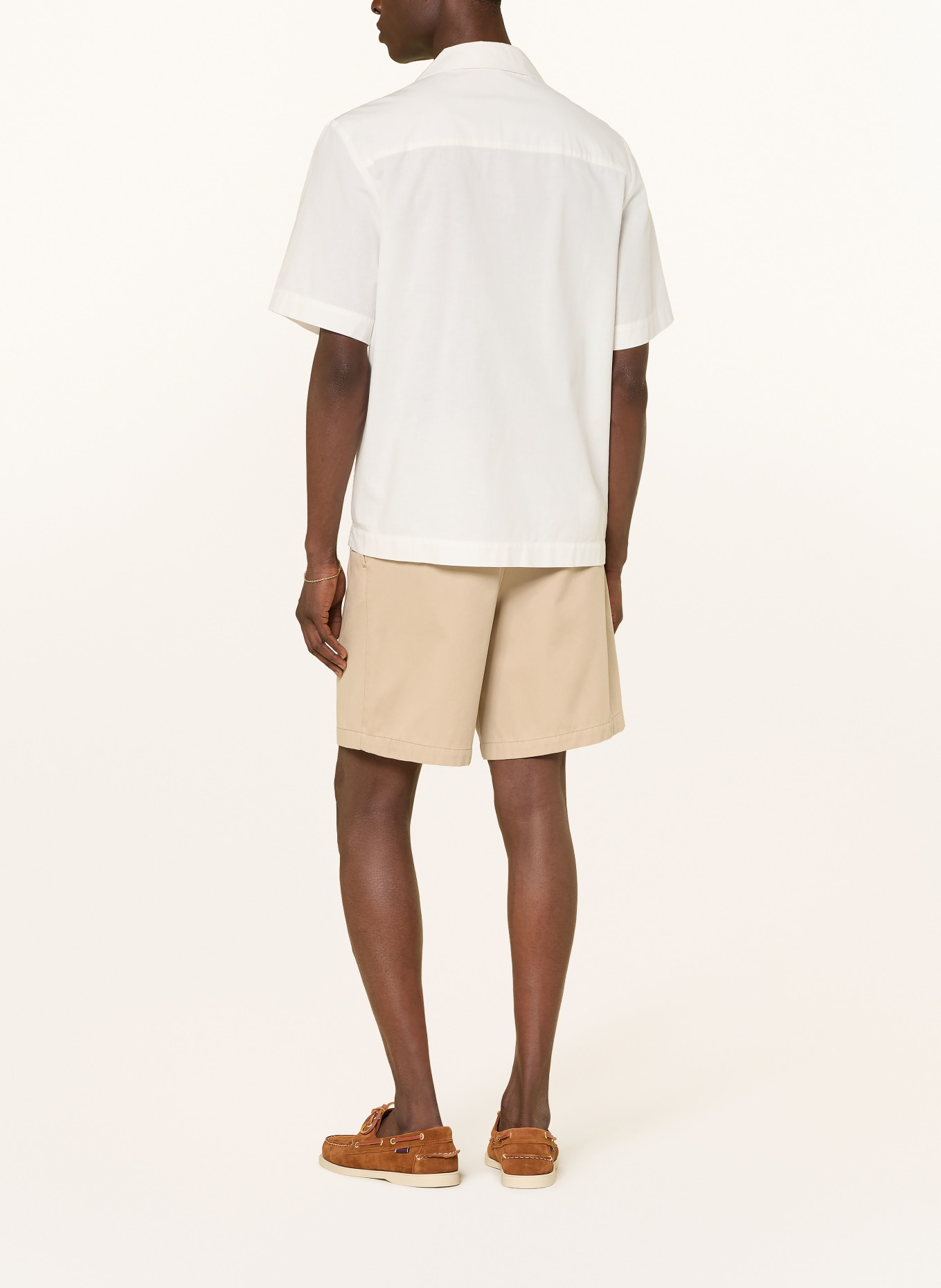 A.P.C. JUDE Comfort Fit Resort Shirt: WHITE