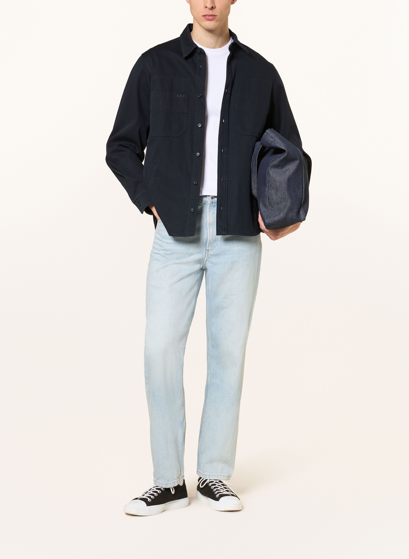 A.P.C. MARTIN Regular Fit Jeans: IAB BLEU CLAIR