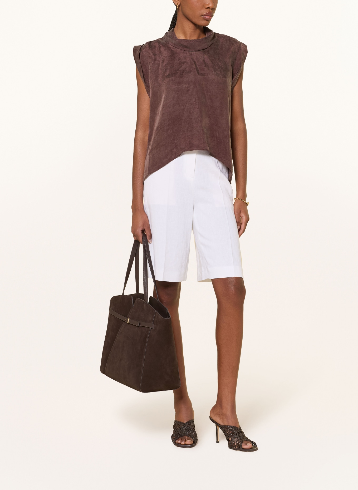 BOSS Koszulka typu bluzka BREMMI: BRĄZOWY