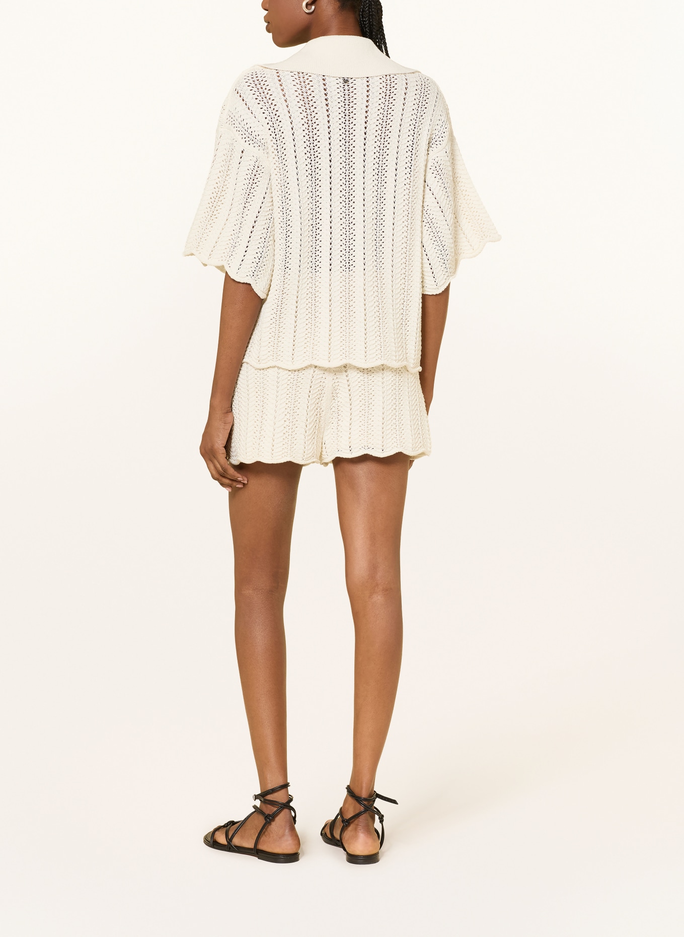 BOSS Sweter polo FORDEAUX: ECRU