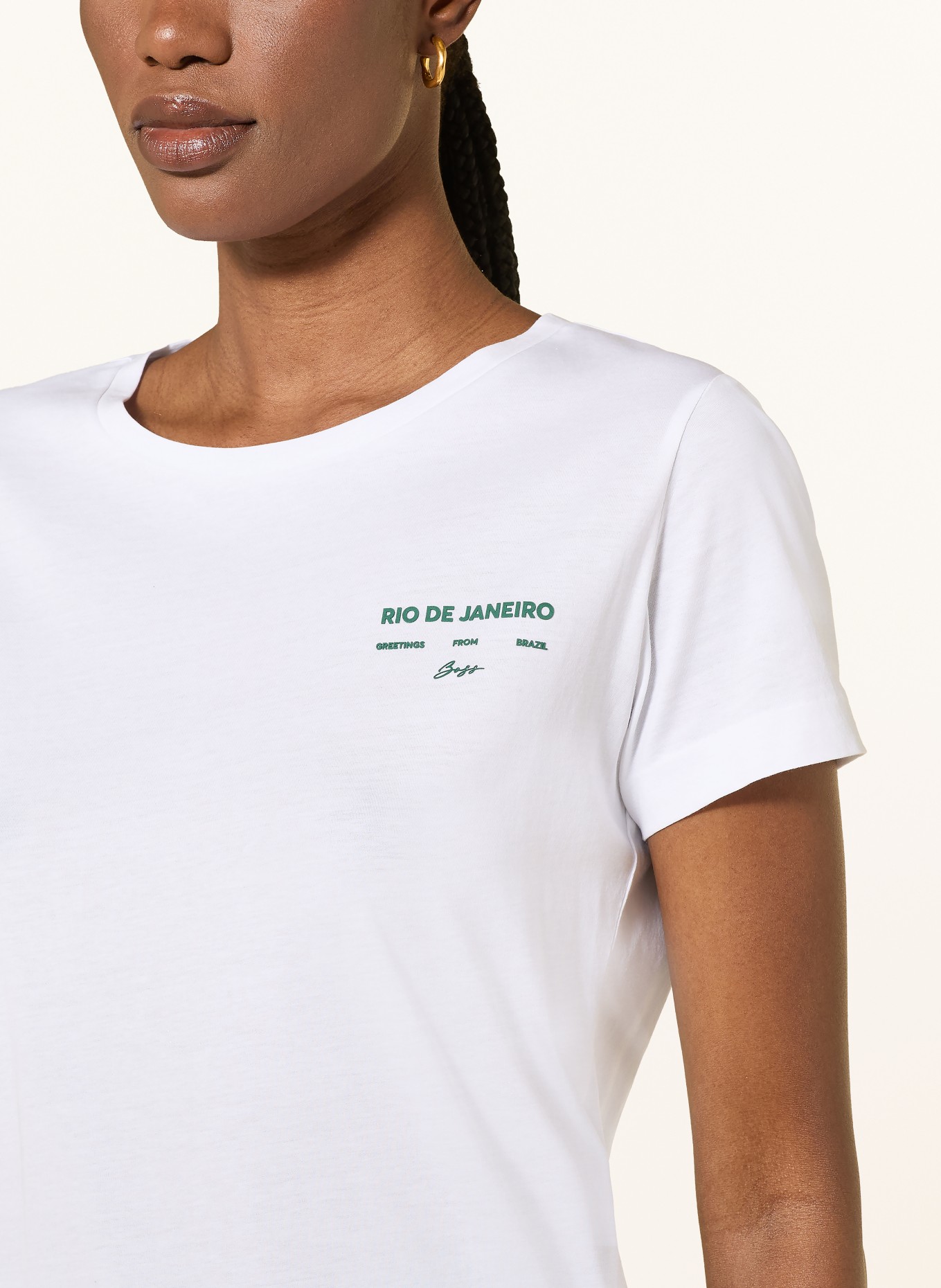 BOSS T-Shirt ELOVE: WEISS