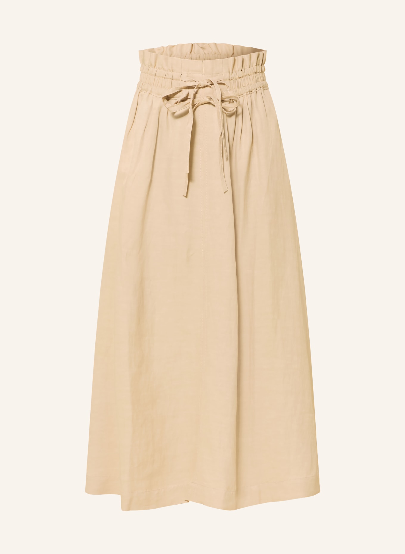 BOSS Sukně VAKOLA s volánky: BÉŽOVÁ