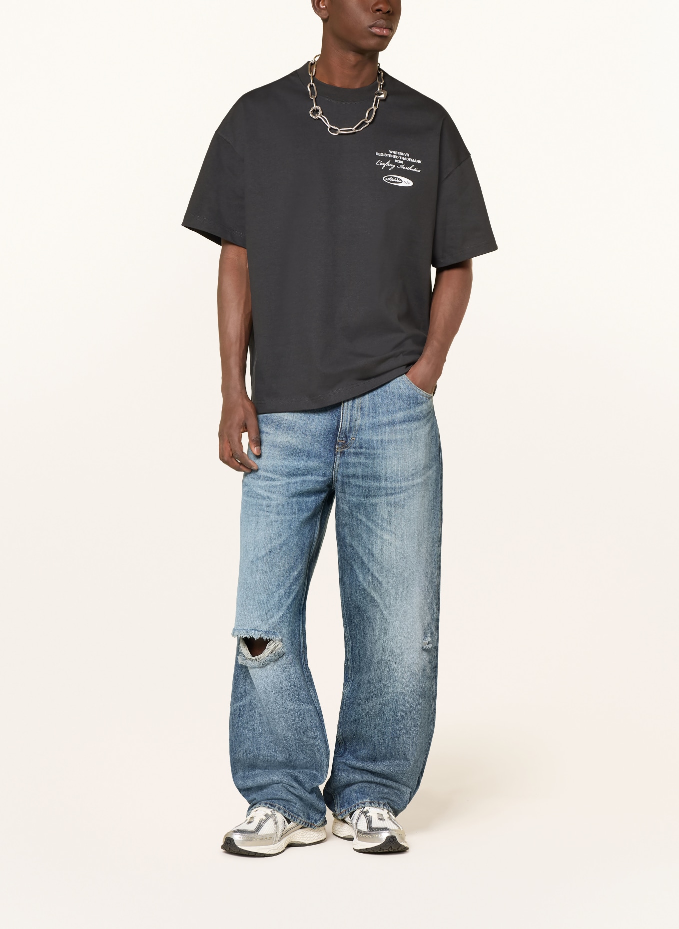 WRSTBHVR T-Shirt STUDIO: SCHWARZ / WEISS