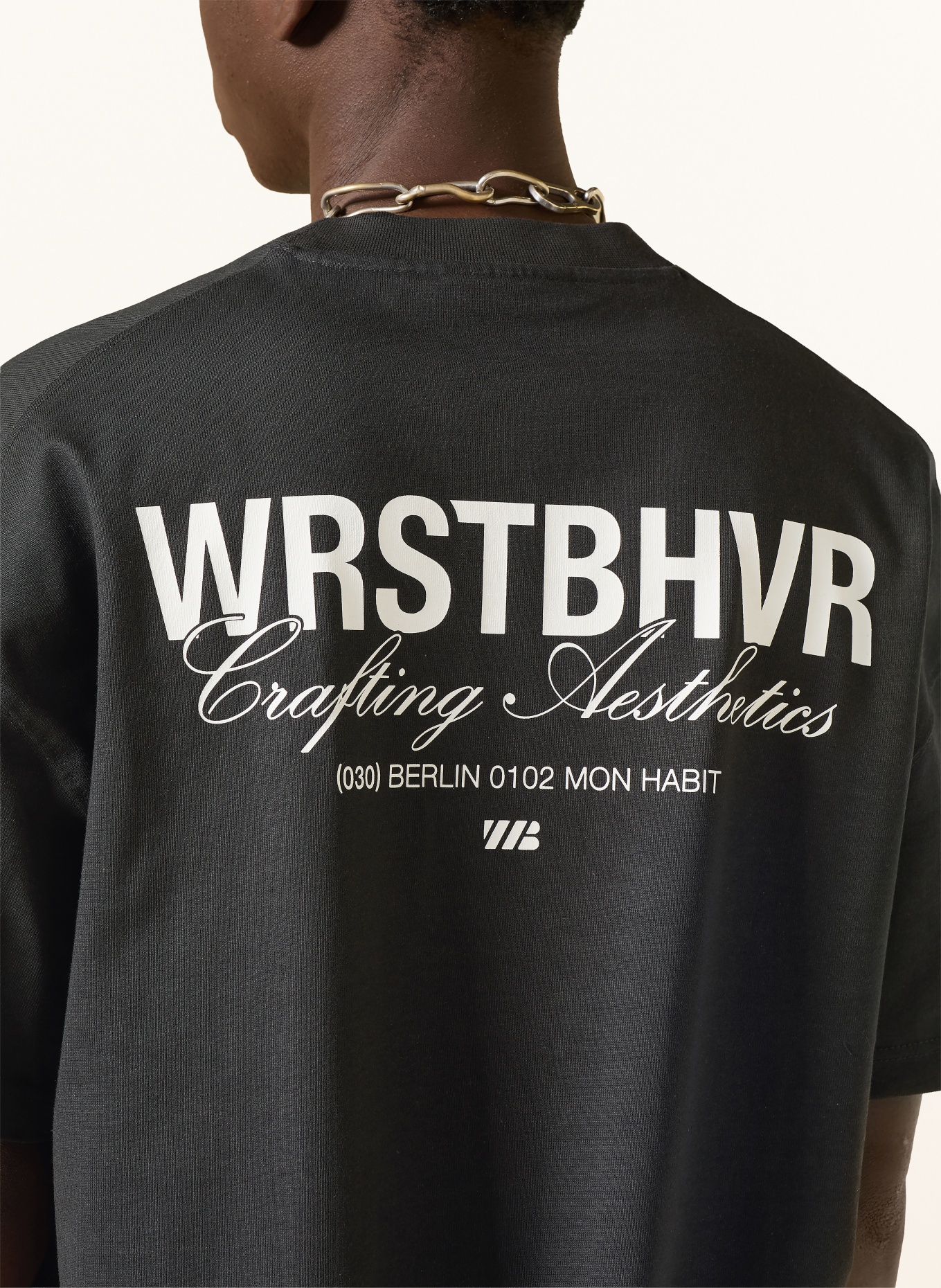 WRSTBHVR T-Shirt STUDIO: SCHWARZ / WEISS