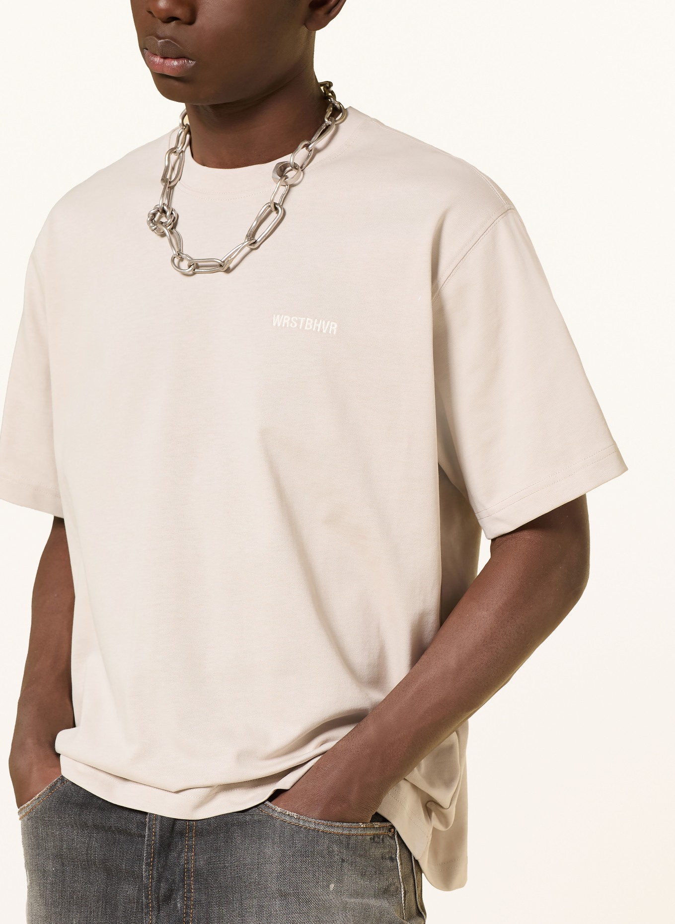 WRSTBHVR T-Shirt CASSIAN: HELLBRAUN