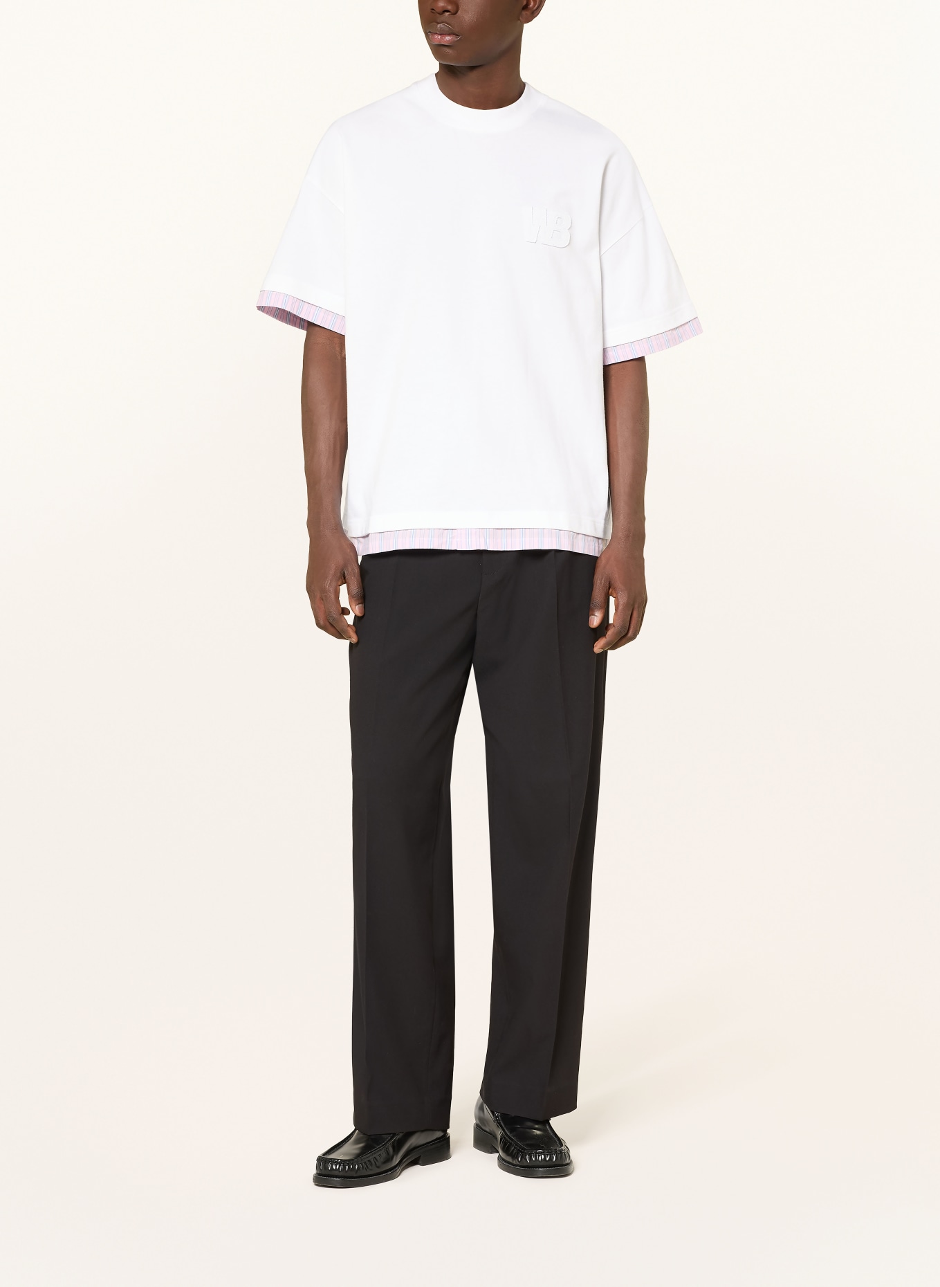 WRSTBHVR T-Shirt WESTO: WEISS / ROSA / HELLBLAU