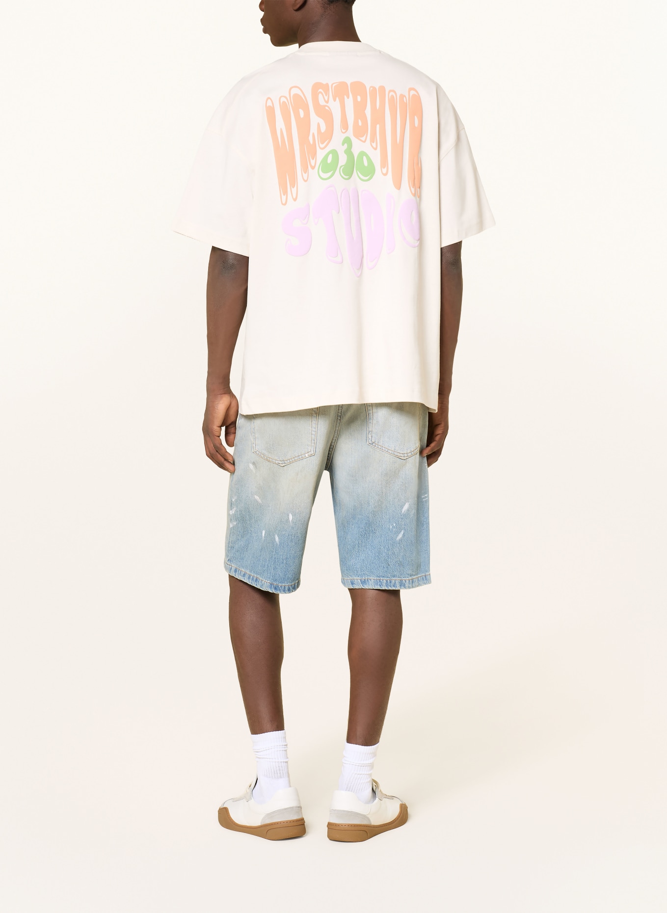 WRSTBHVR Tričko FLYNN: REŽNÁ / FIALOVÁ / ORANŽOVÁ