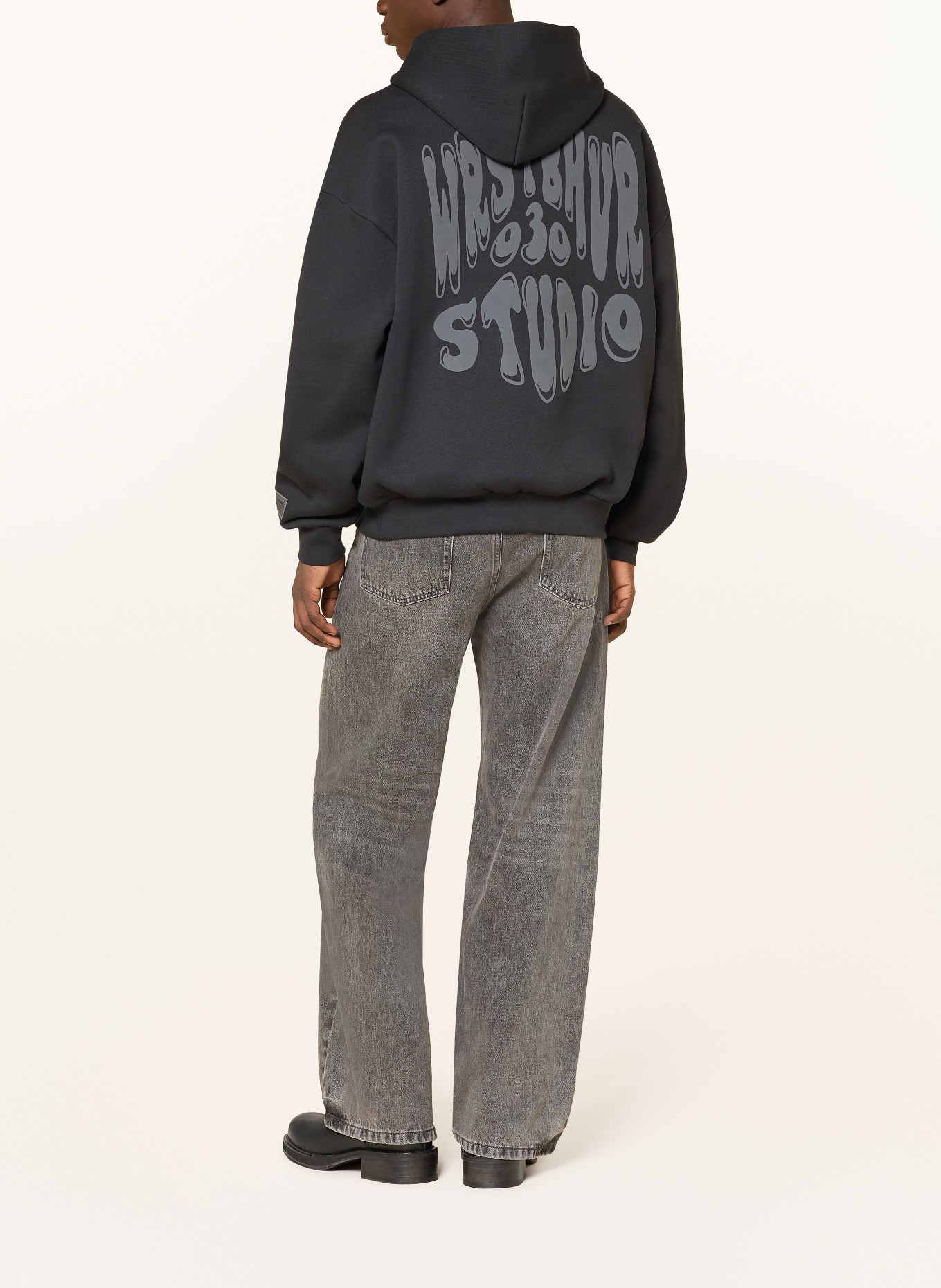 WRSTBHVR Hoodie FLYNN: SCHWARZ / GRAU