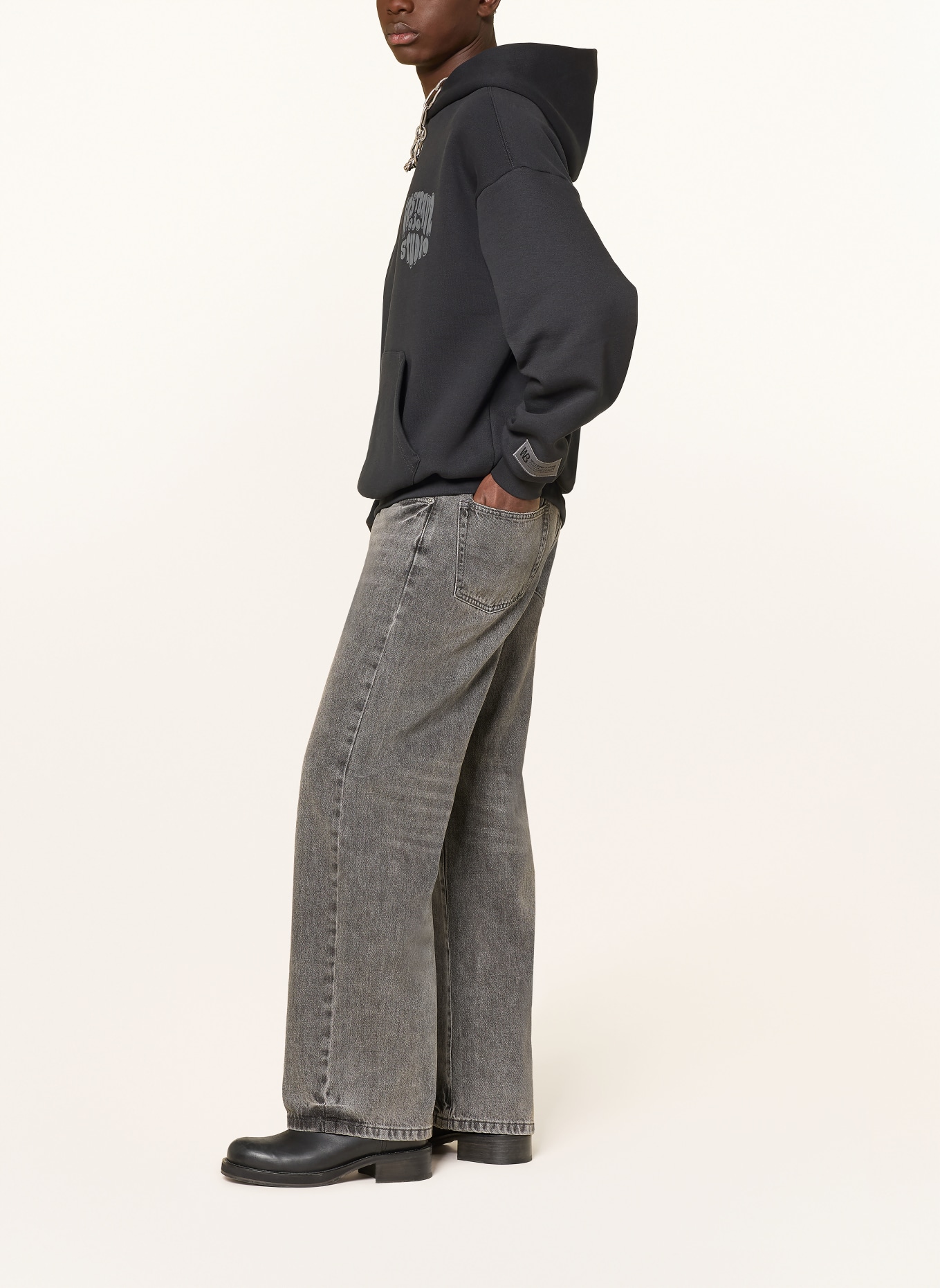 WRSTBHVR Hoodie FLYNN: SCHWARZ / GRAU