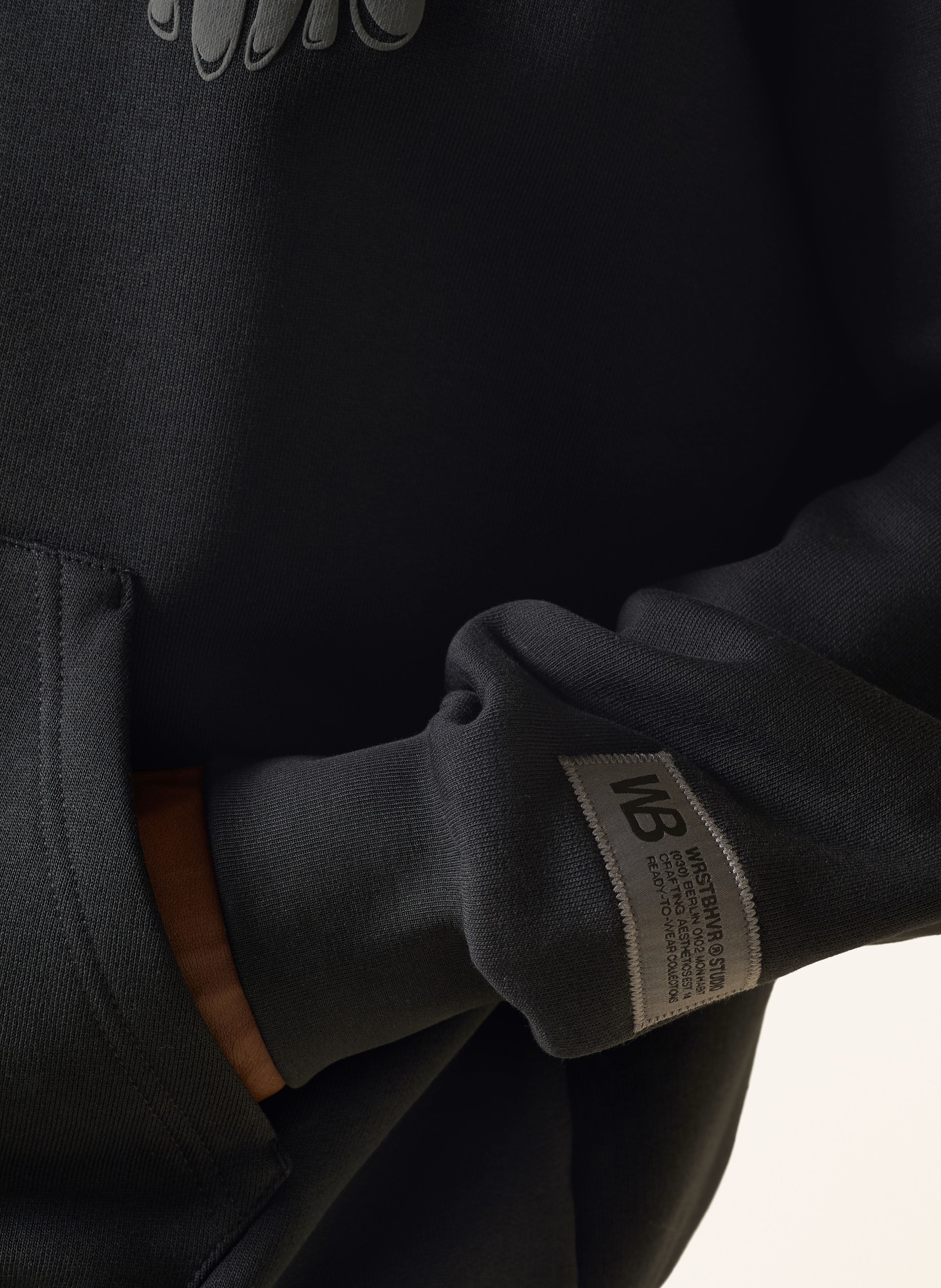 WRSTBHVR Hoodie FLYNN: SCHWARZ / GRAU