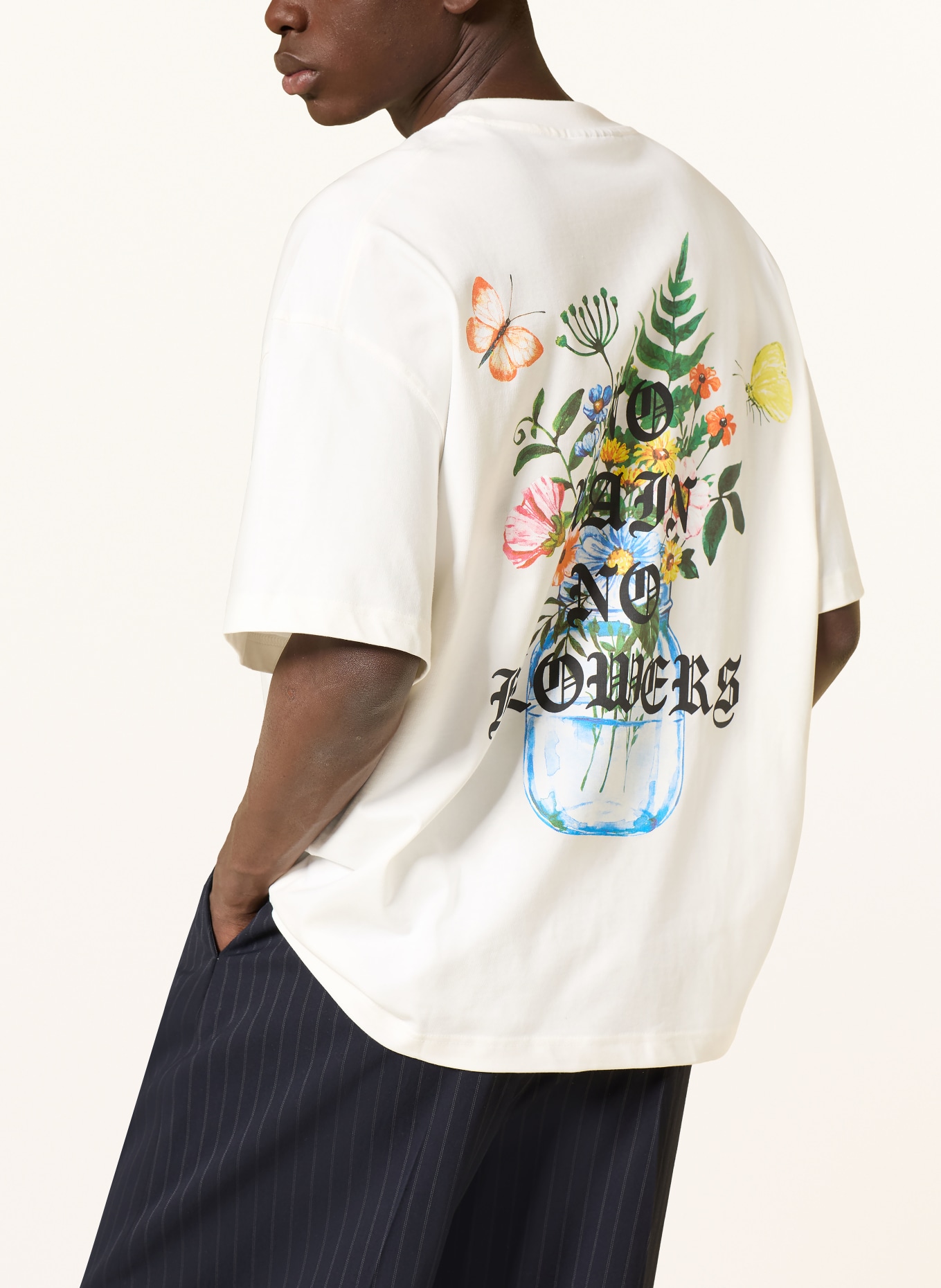 WRSTBHVR Tričko OLIN: BÍLÁ / ORANŽOVÁ / ZELENÁ